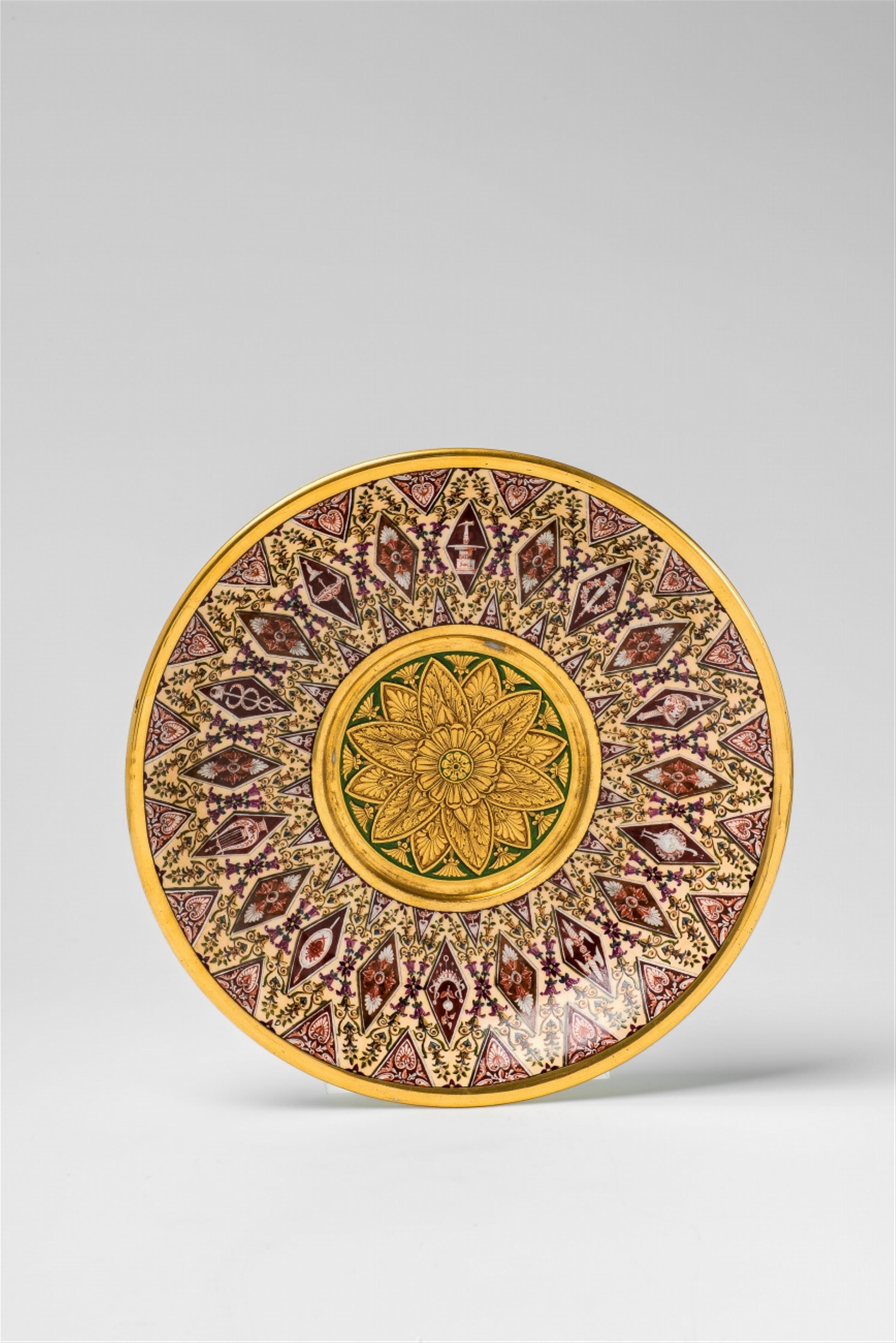 A Sèvres porcelain bullion dish on stand - image-2