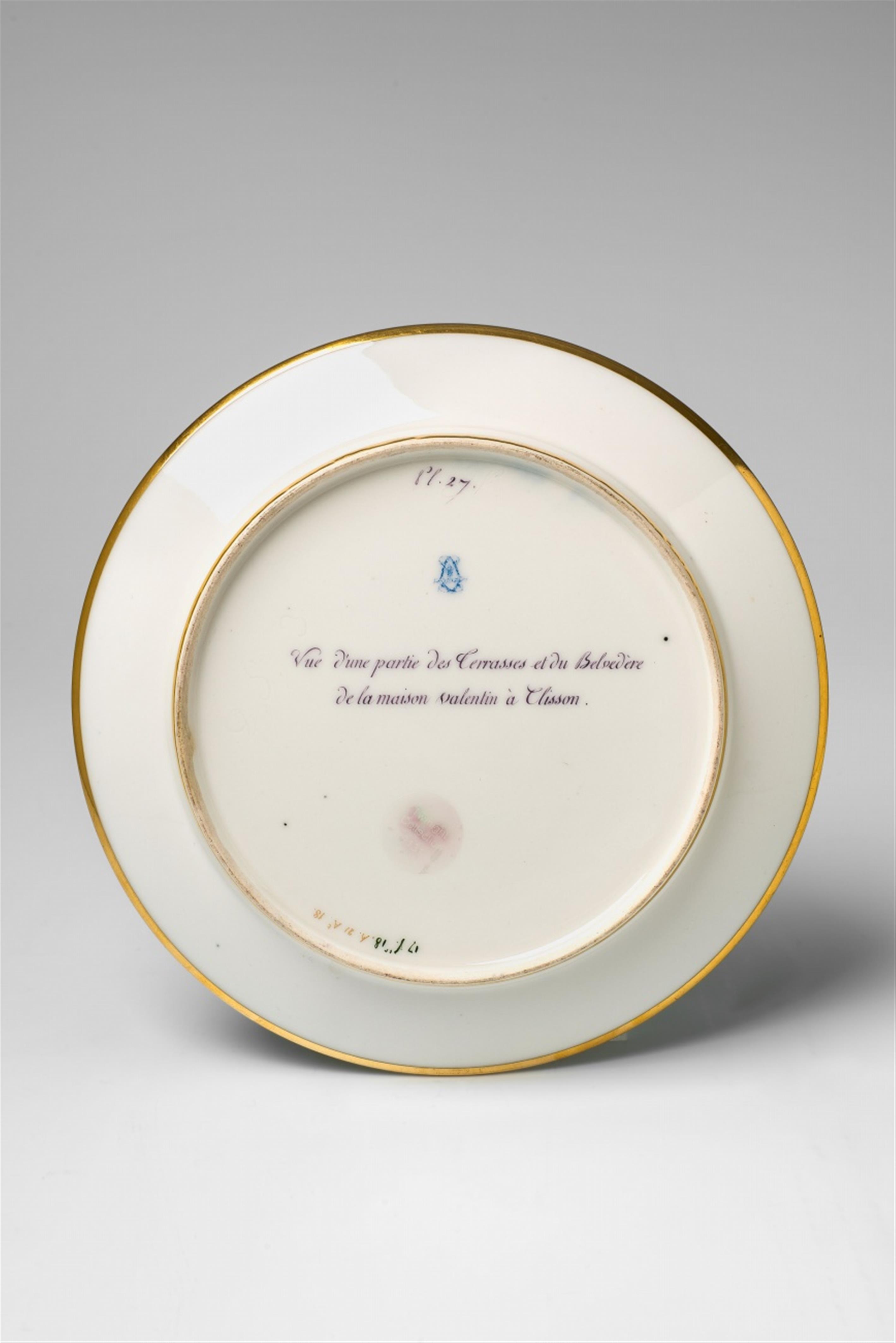 A Sèvres porcelain plate "Maison Valentin à Clisson" - image-2