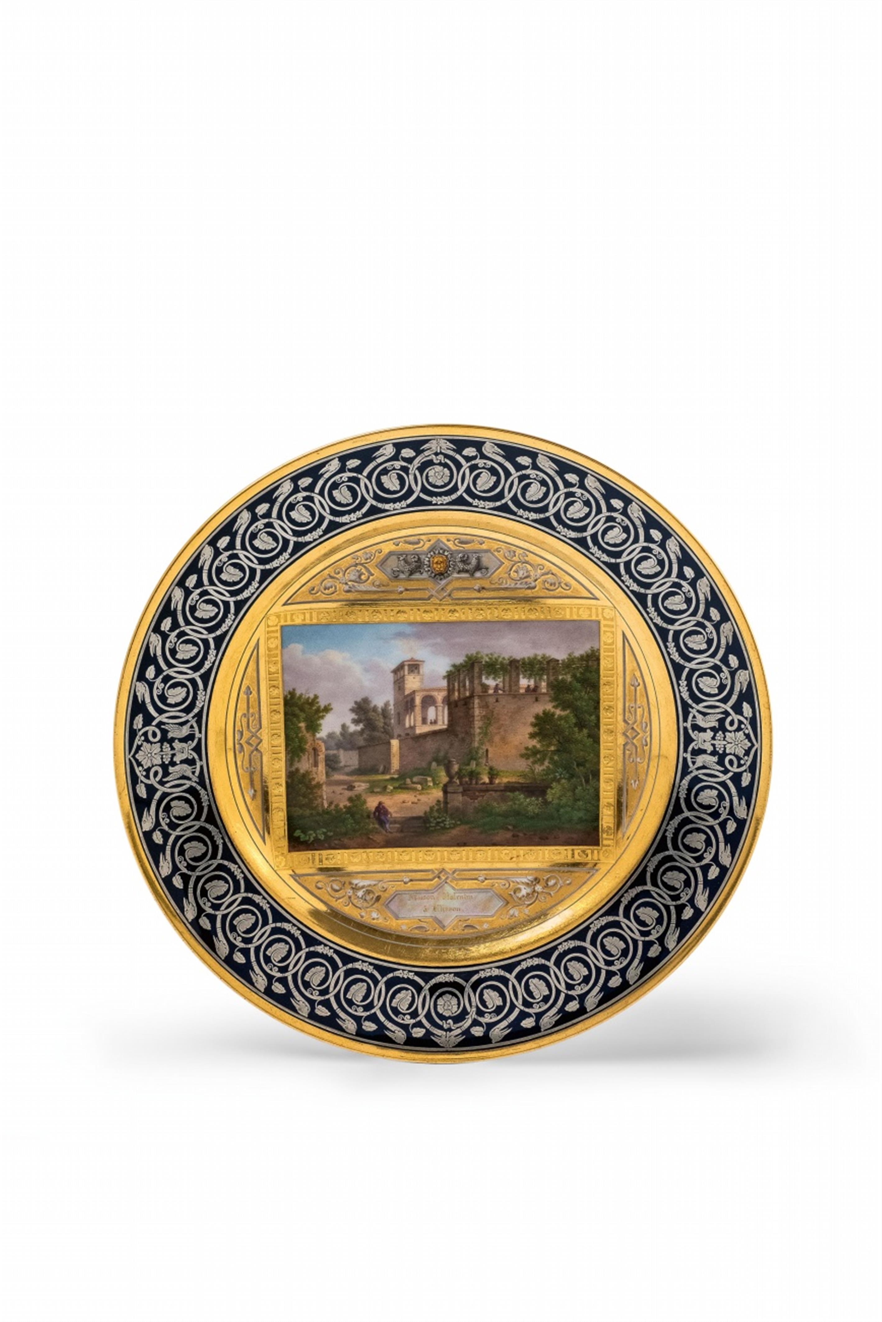 A Sèvres porcelain plate "Maison Valentin à Clisson" - image-1