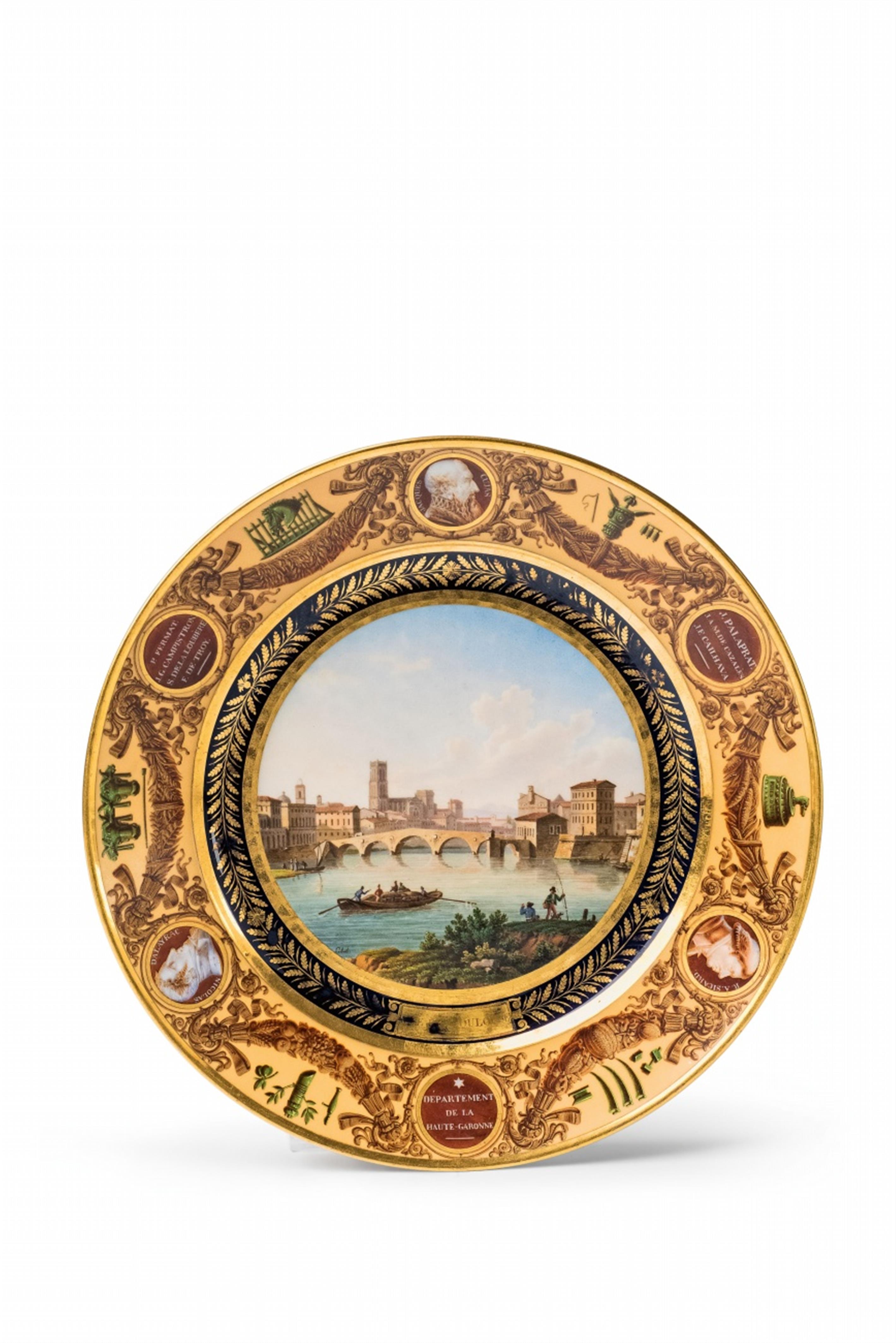 A Sèvres porcelain plate from the "départements" service - image-1