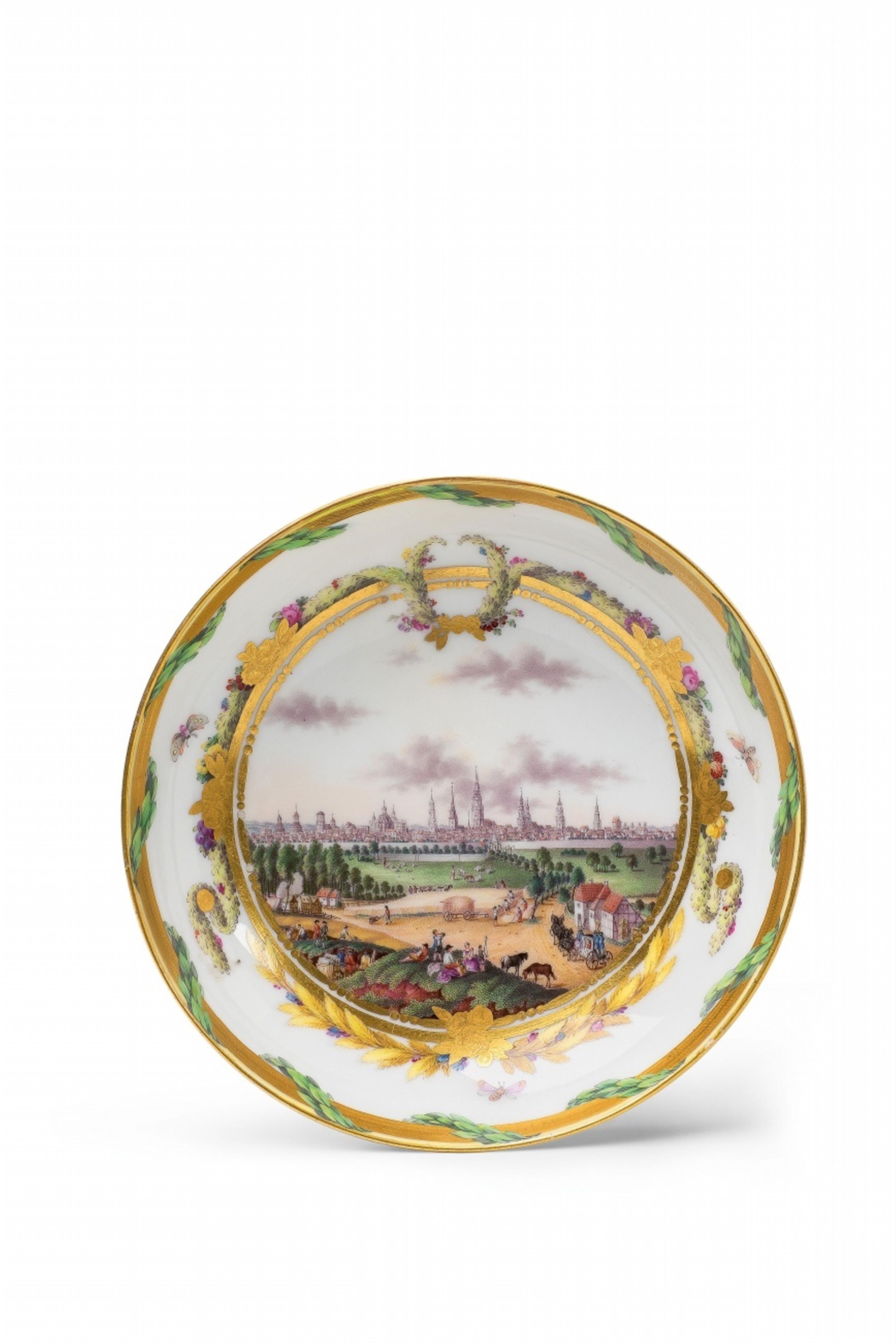 A Berlin KPM porcelain déjeuner with idealised Continental landscapes - image-2
