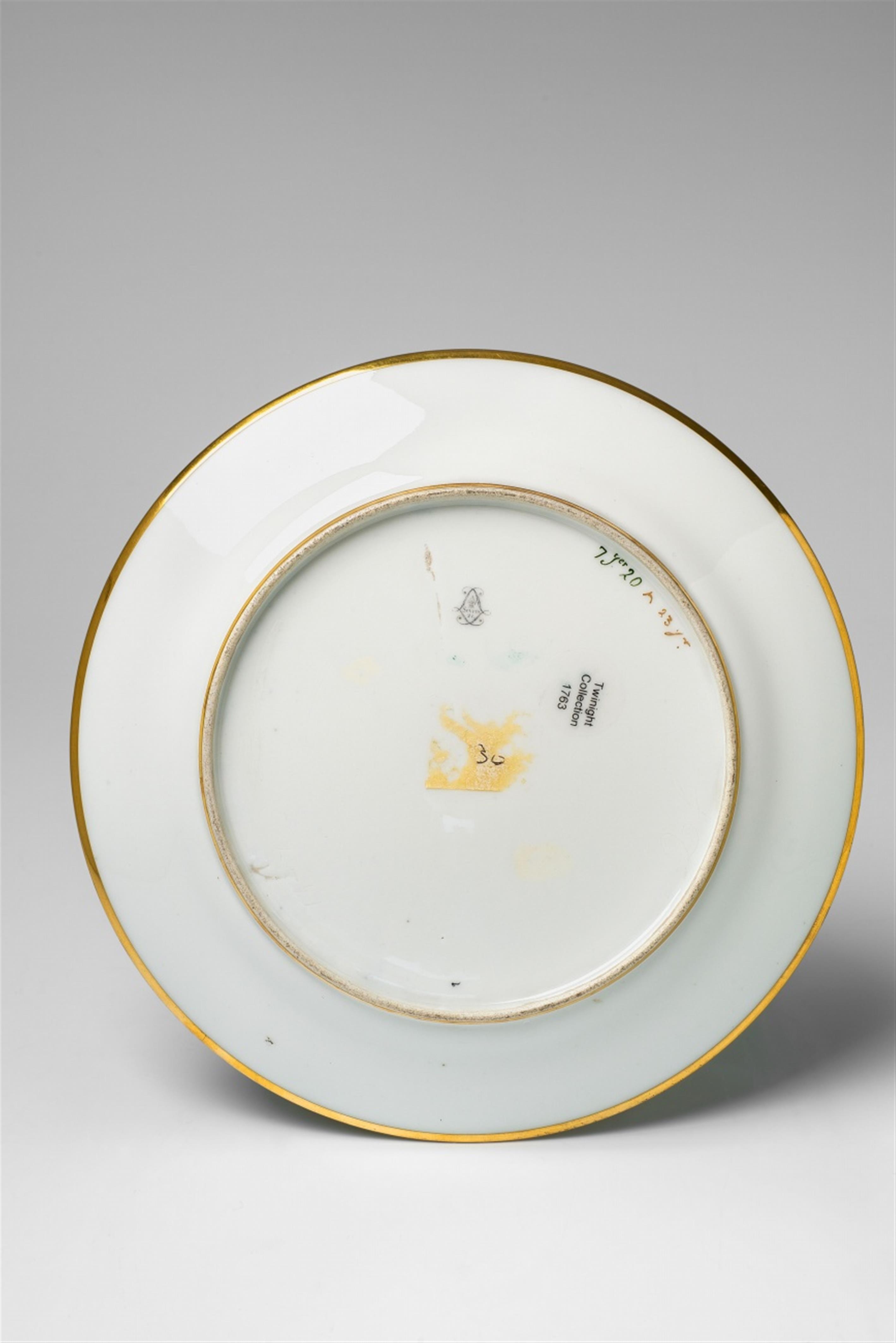 A rare Sèvres porcelain "Basserie Banc-de Cuves" plate from the "arts industriels" service - image-2