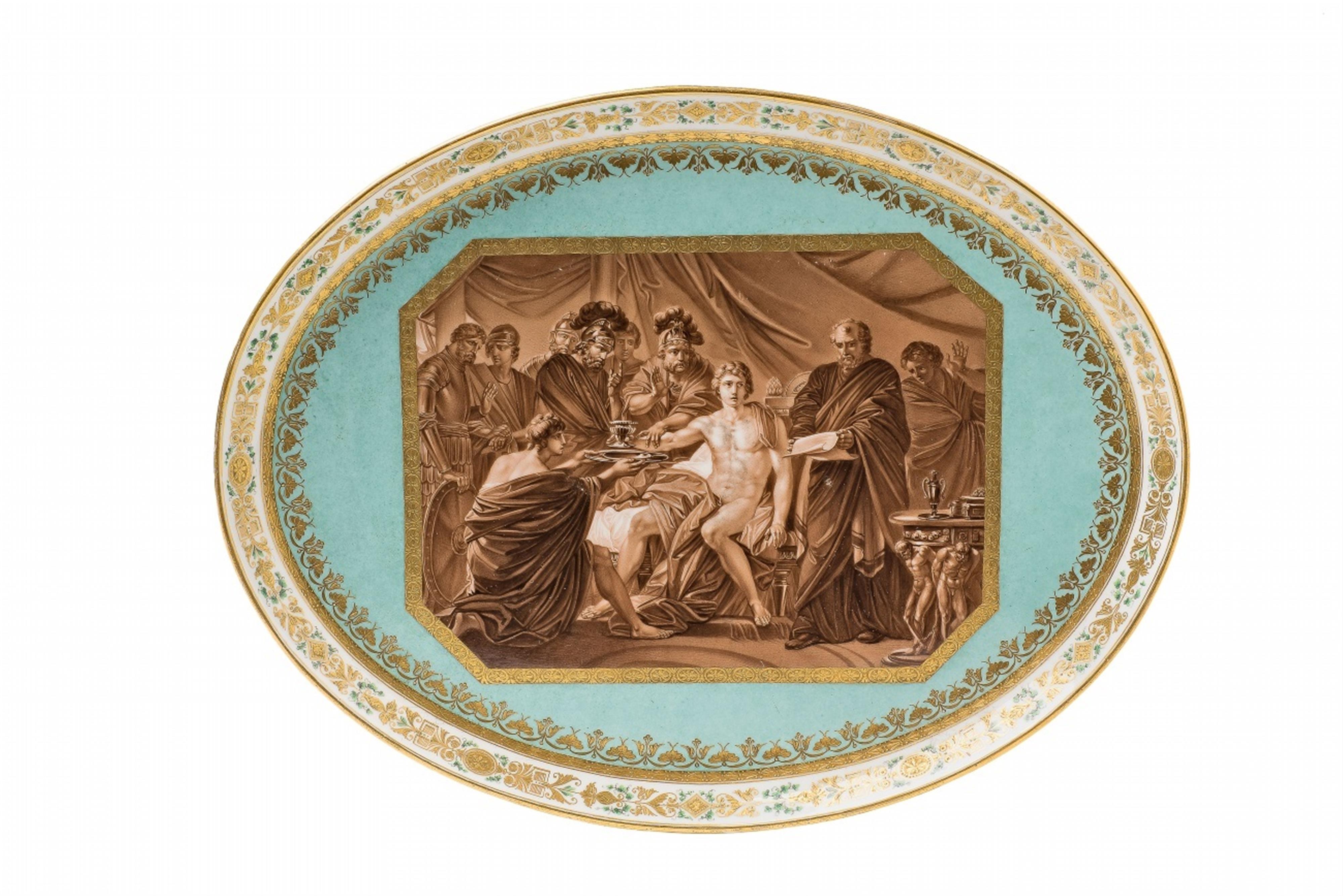 A Vienna porcelain déjeuner with classical scenes in sepia camaieu - image-2