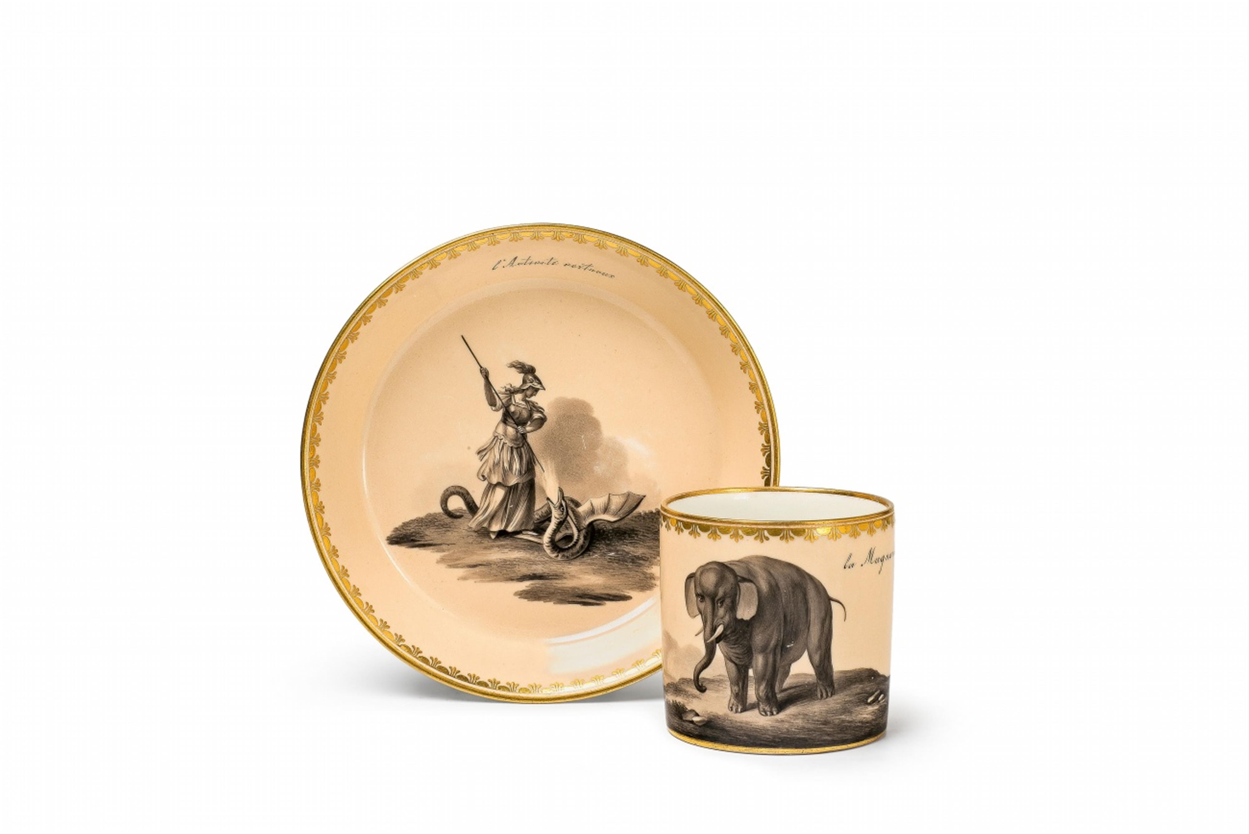 Allegorische Tasse mit Elefant - image-1