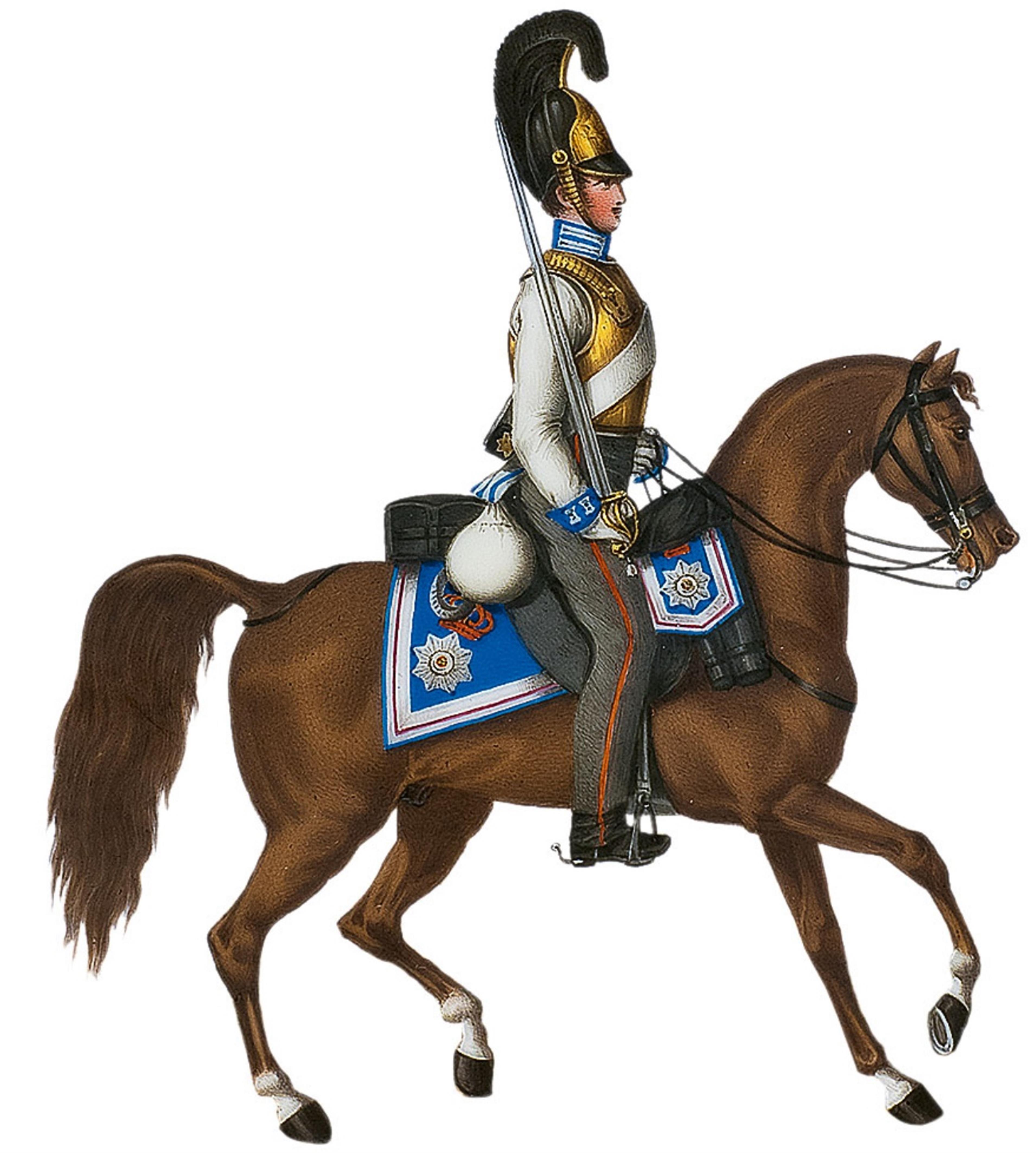 Teller mit preußischem Kavalleristen - image-2