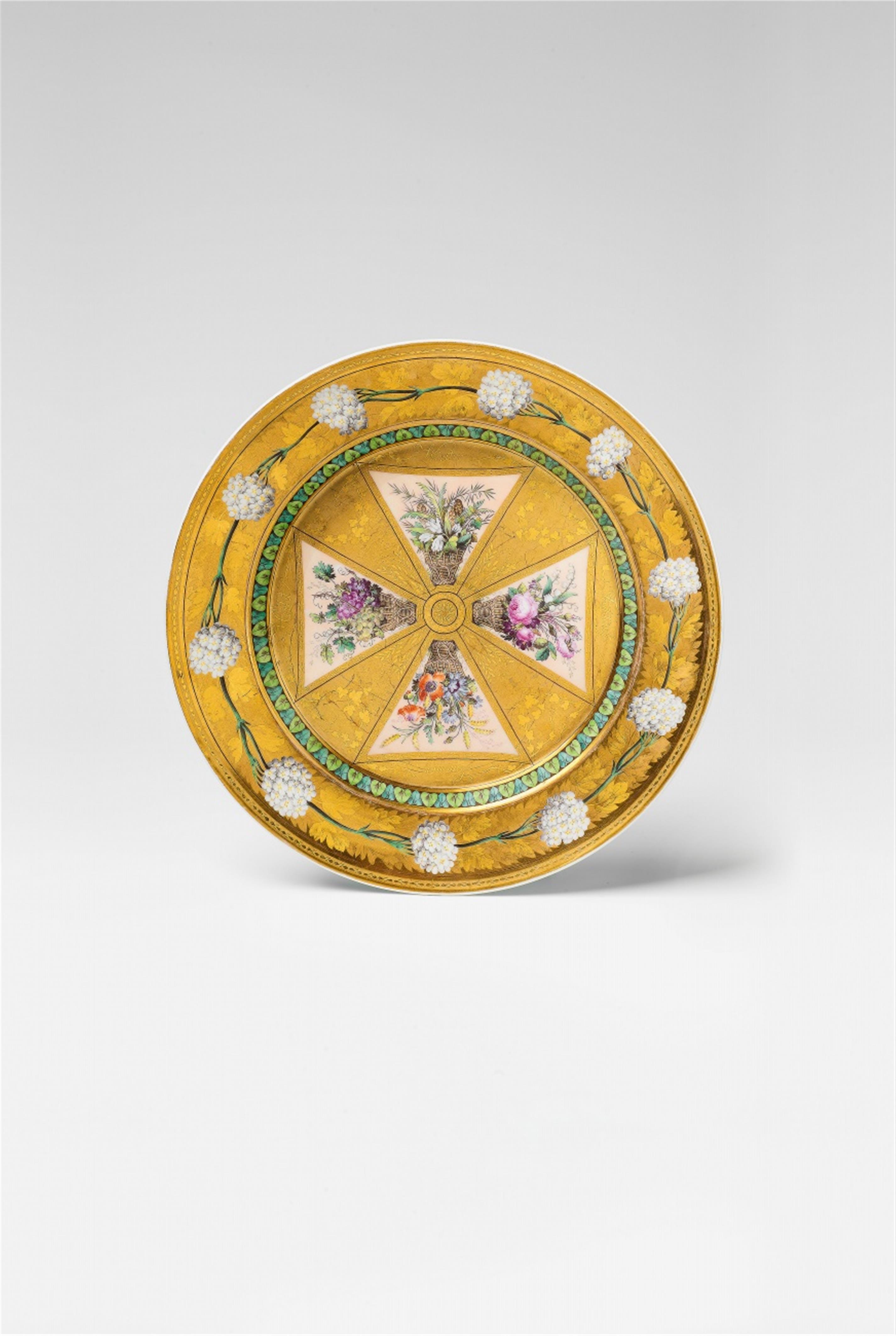 A Berlin KPM porcelain plate with the four seasons - image-1