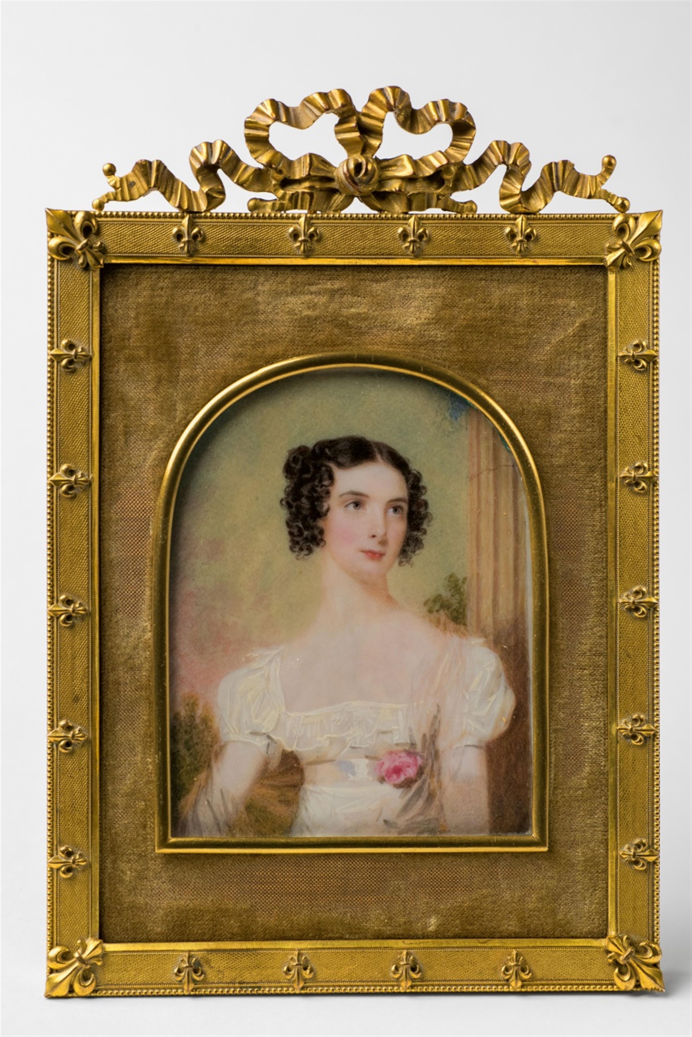 A portrait miniature of Miss Bevan - image-1