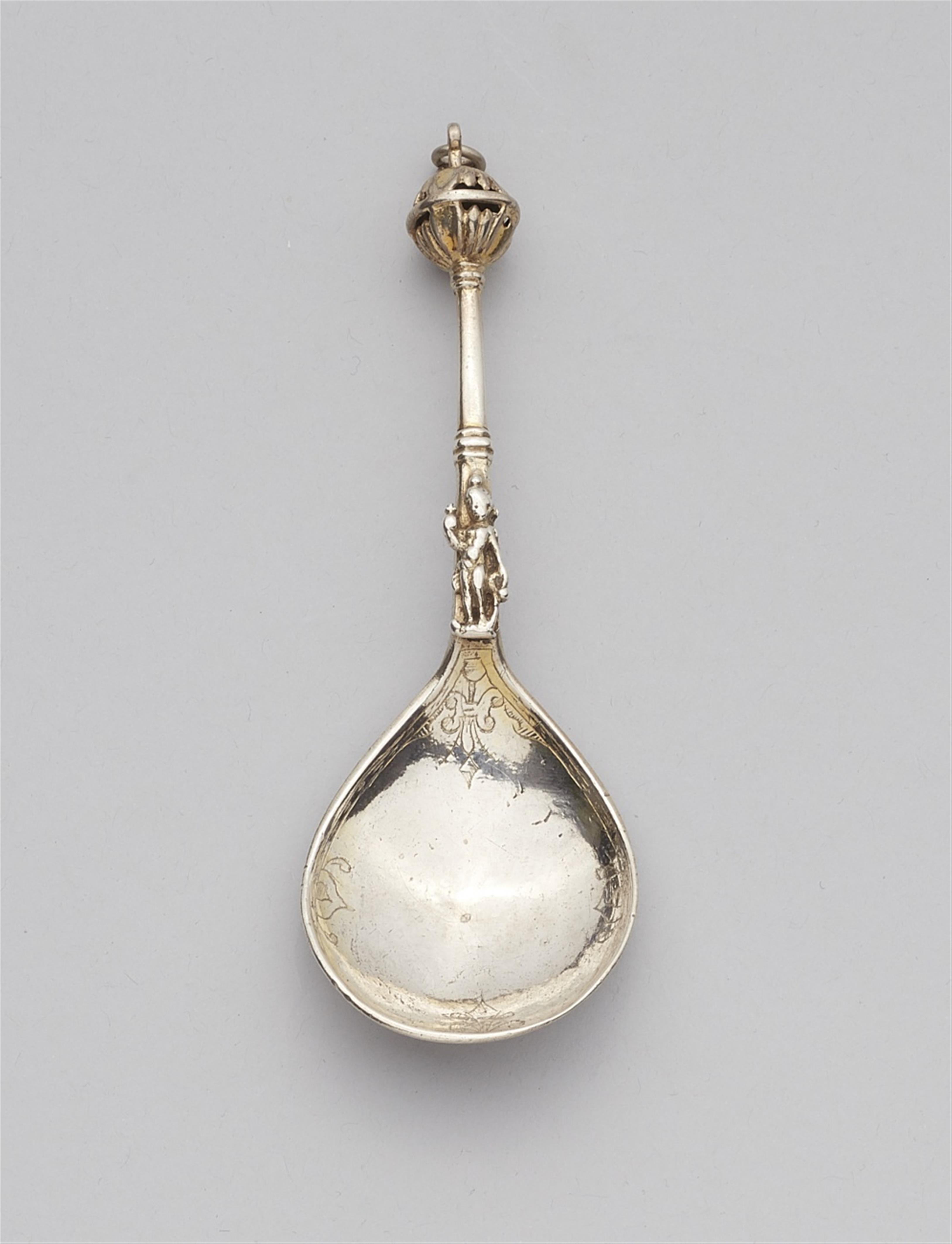 A Scandinavian parcel gilt silver spoon - image-1