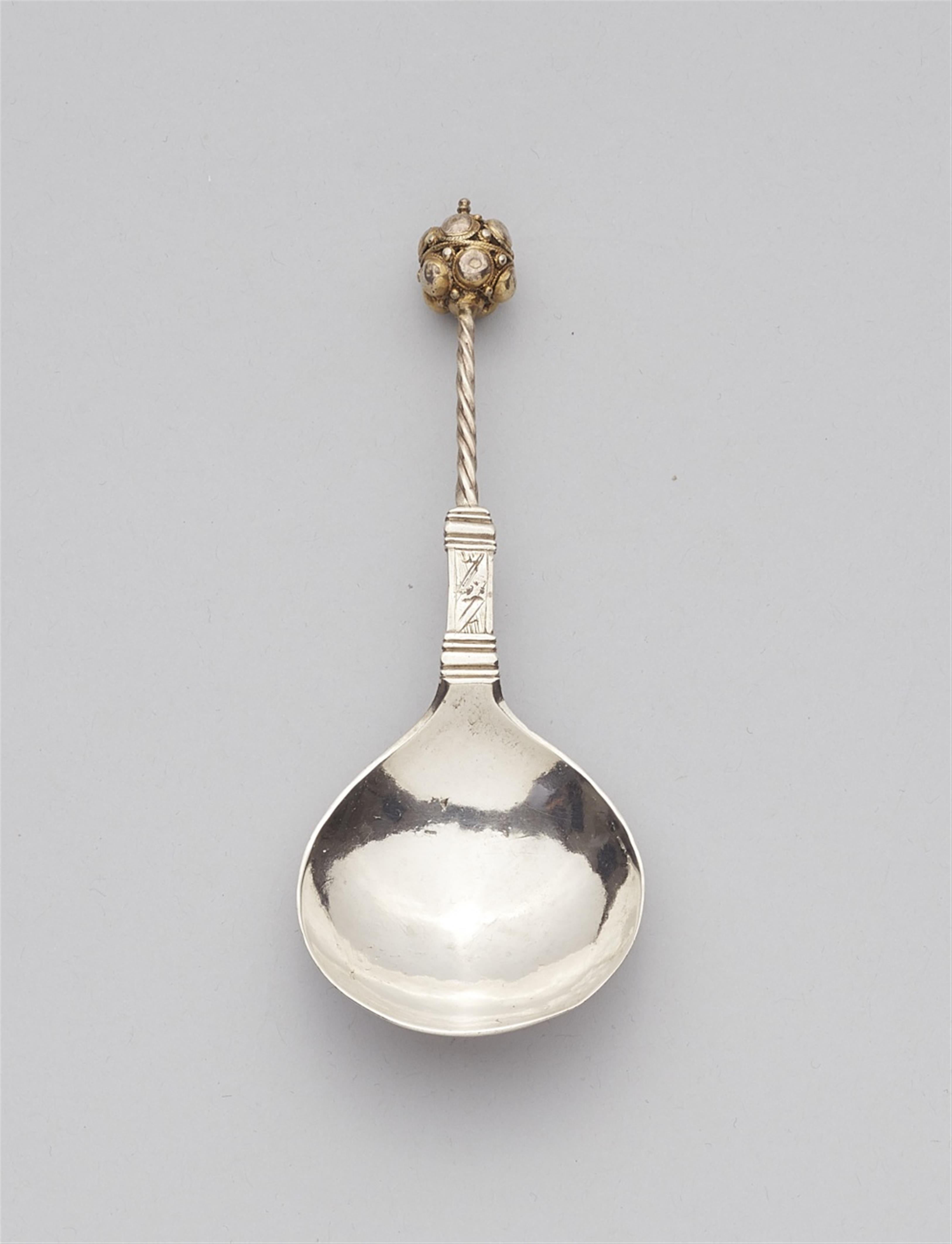 A Stockholm partially gilt silver spoon - image-1
