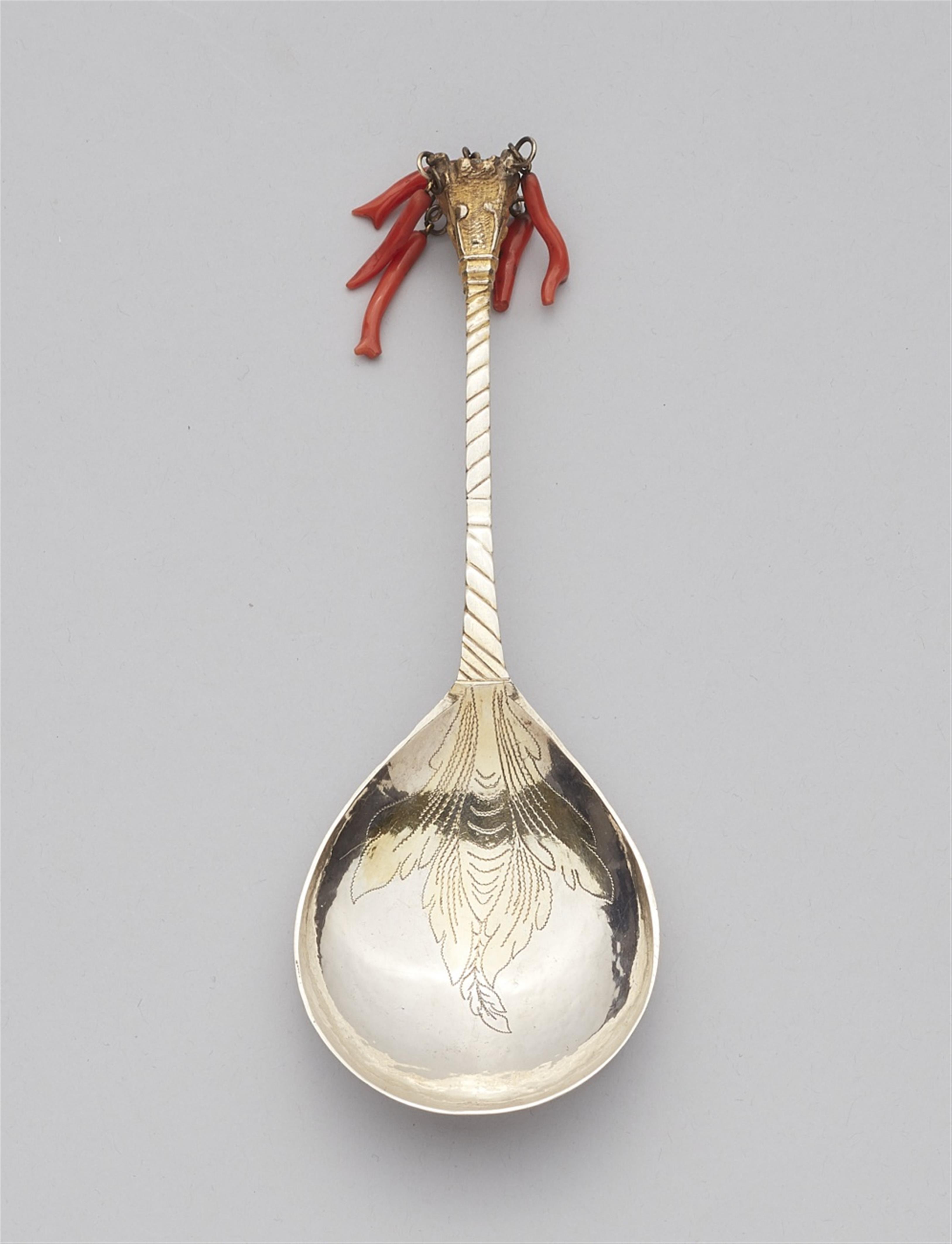 A Swedish silver gilt spoon - image-1