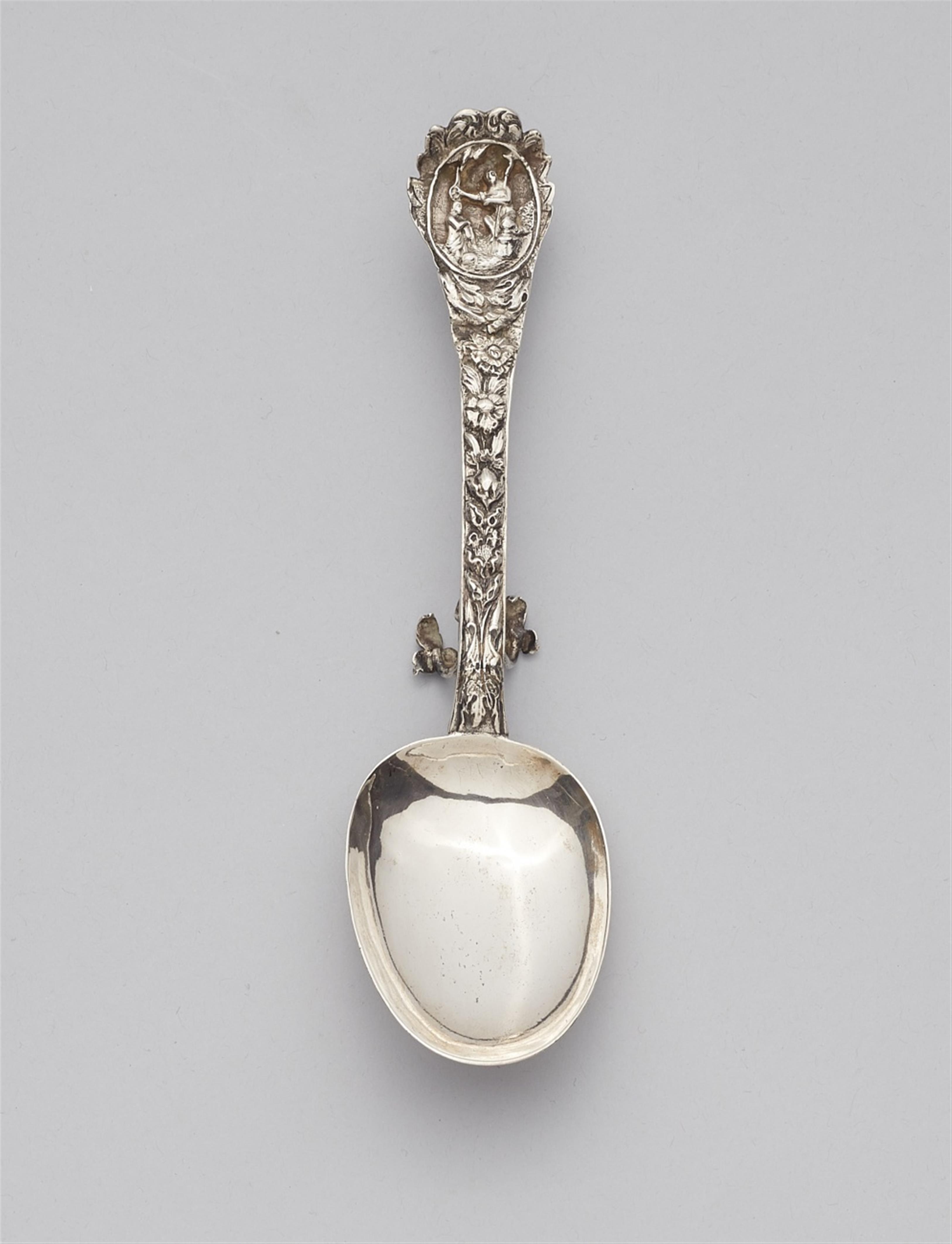 A Nuremberg silver christening spoon - image-1