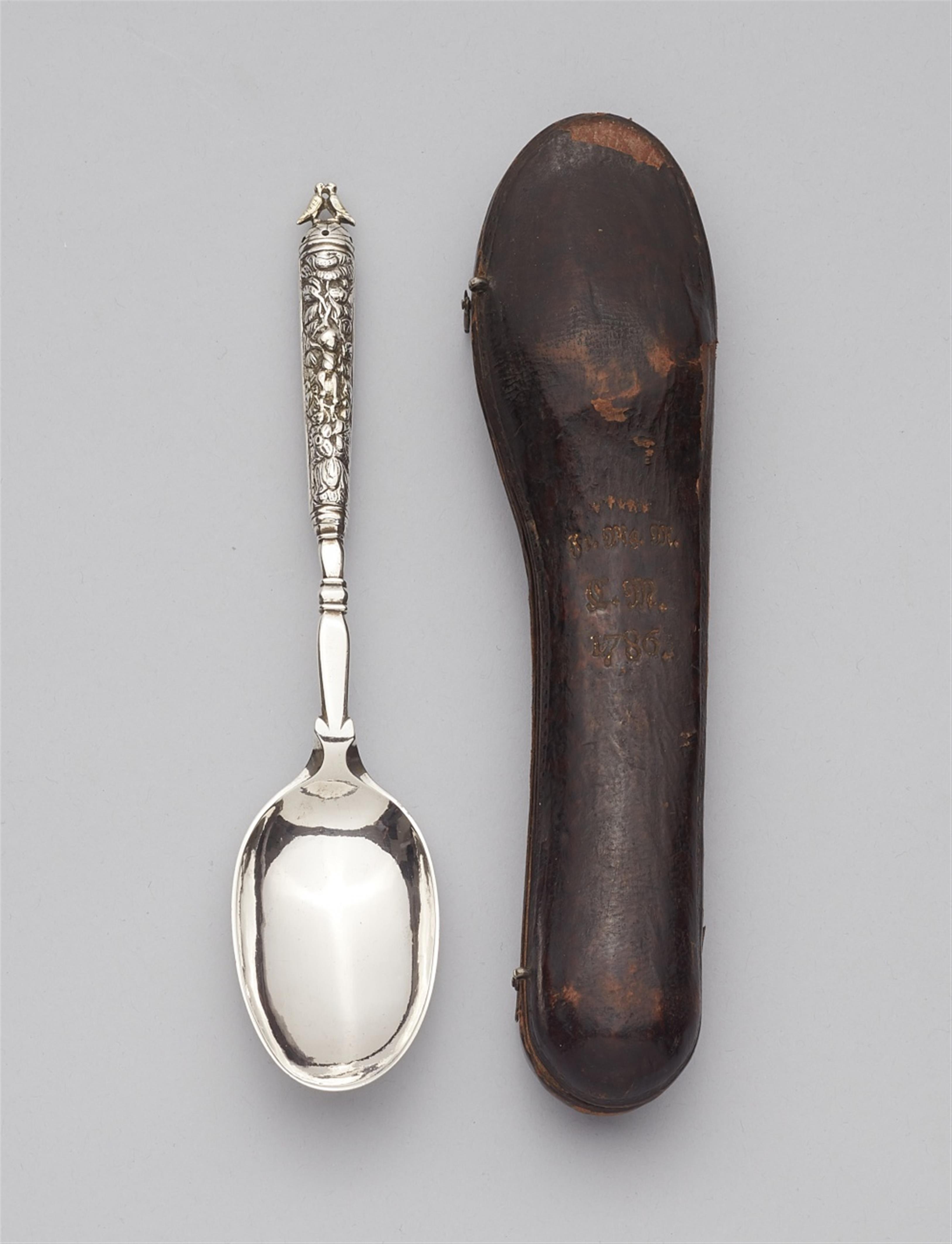 An Elmshorn silver wedding spoon - image-1