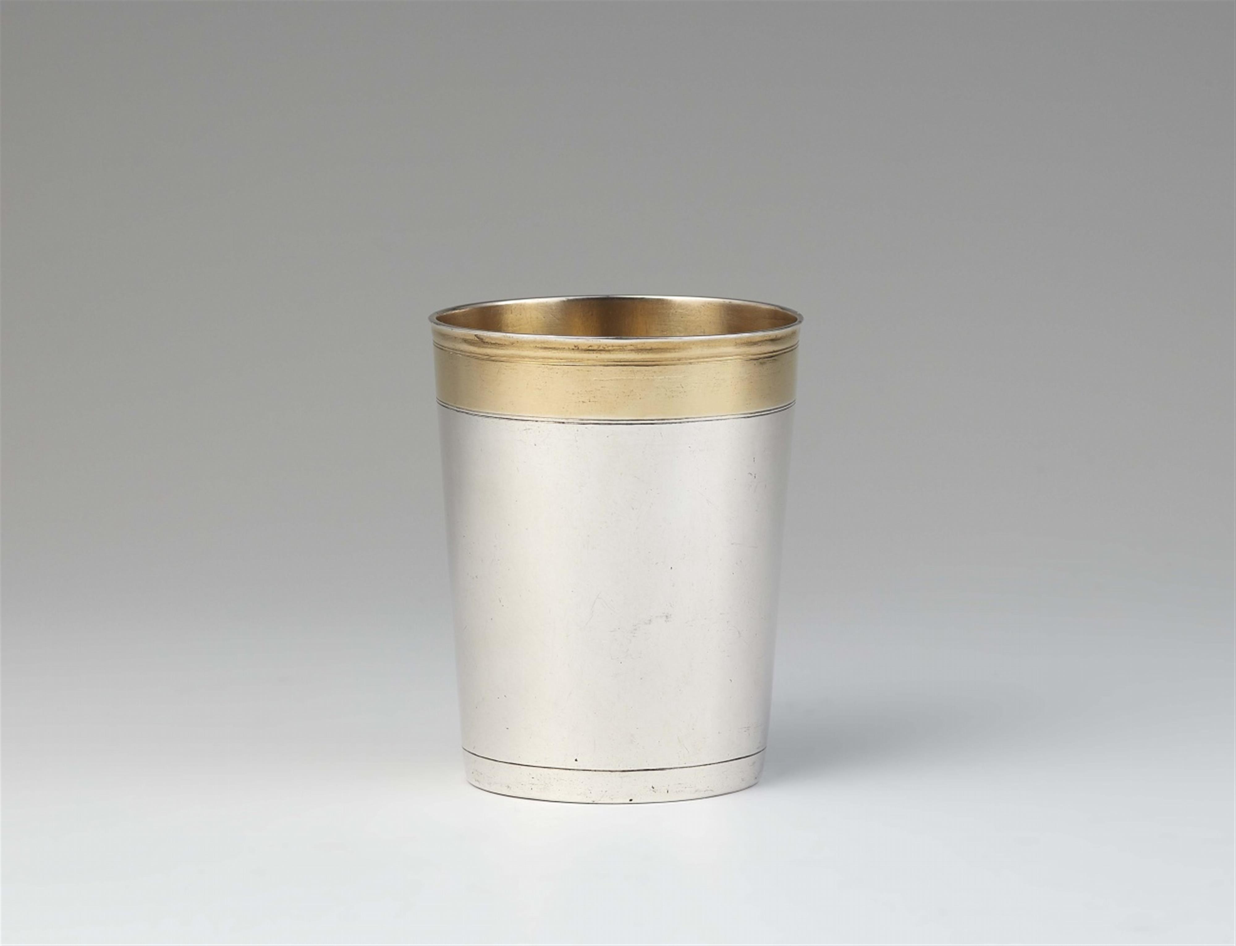 An Augsburg parcel gilt silver beaker - image-1
