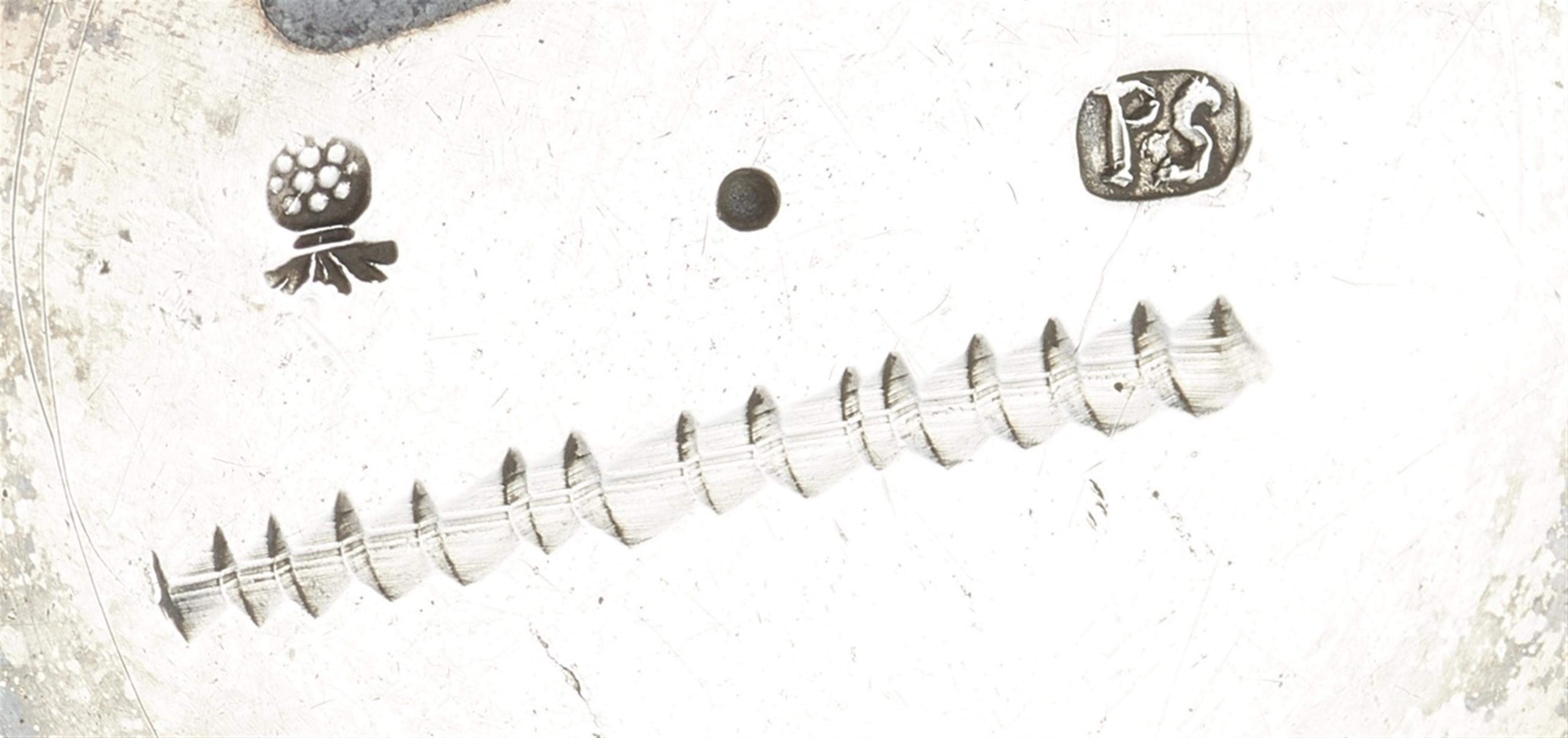An Augsburg partially gilt silver snakeskin beaker - image-2