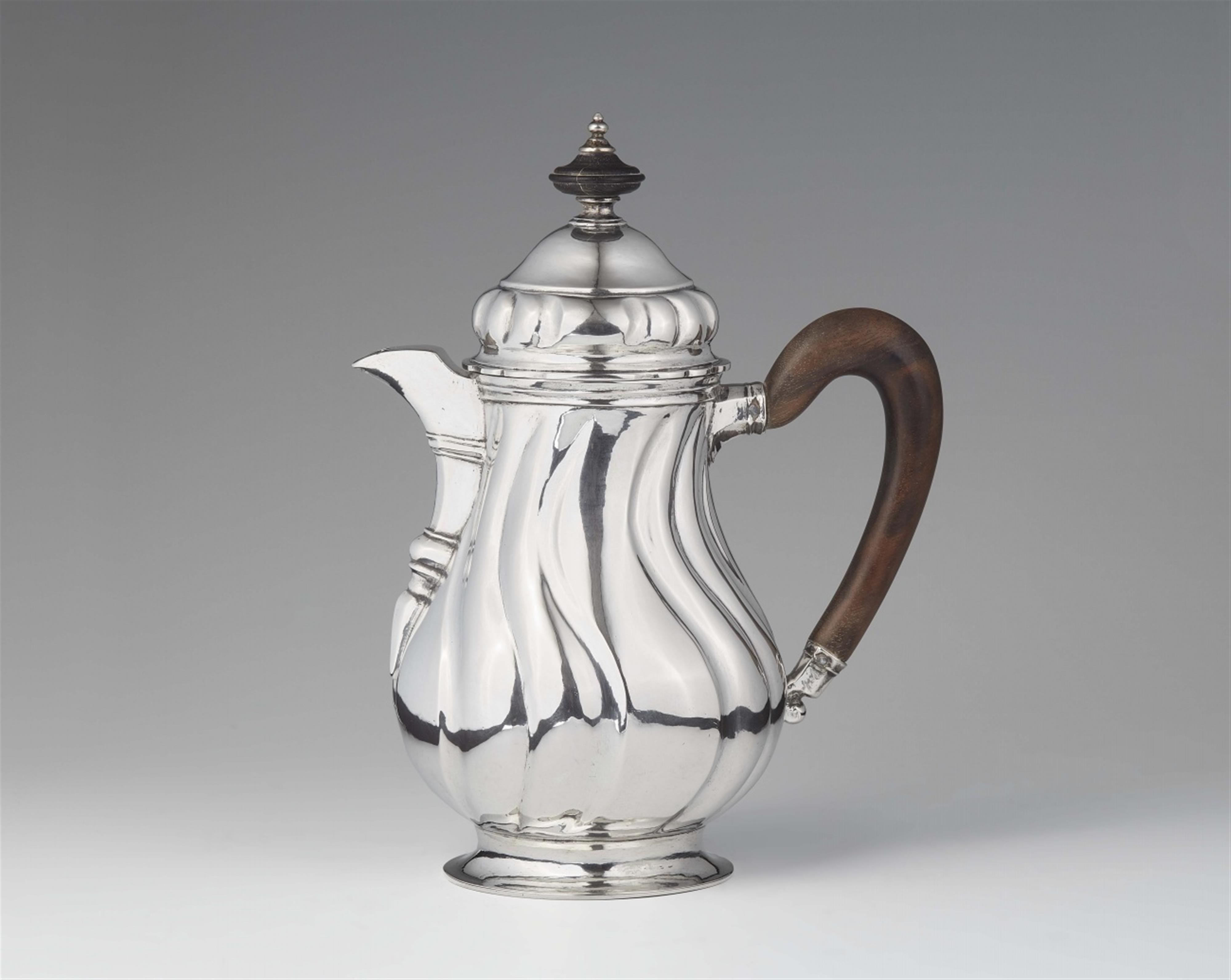 A rare East Frisian silver coffee pot - image-1