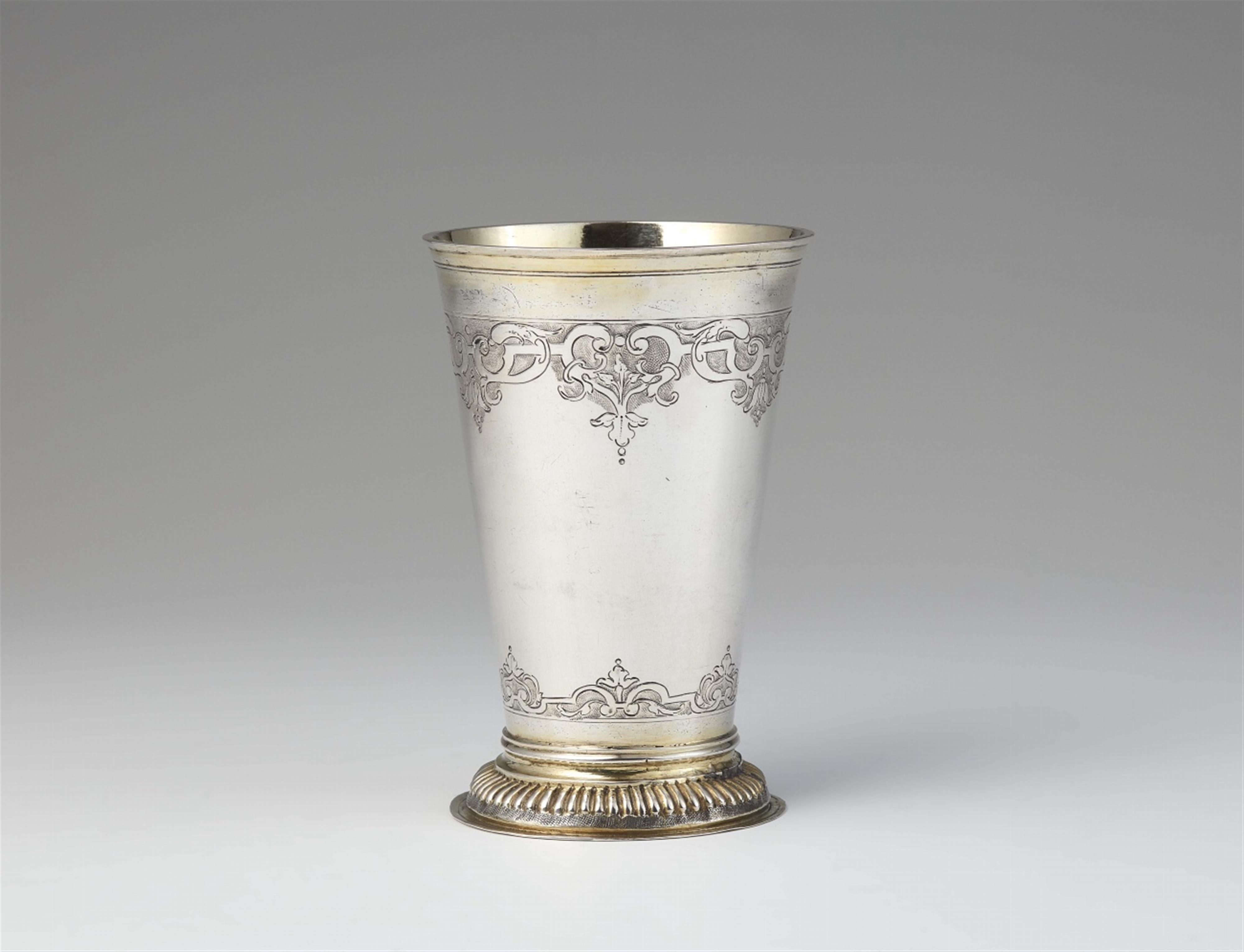 A Nuremberg parcel gilt Régence silver beaker - image-1