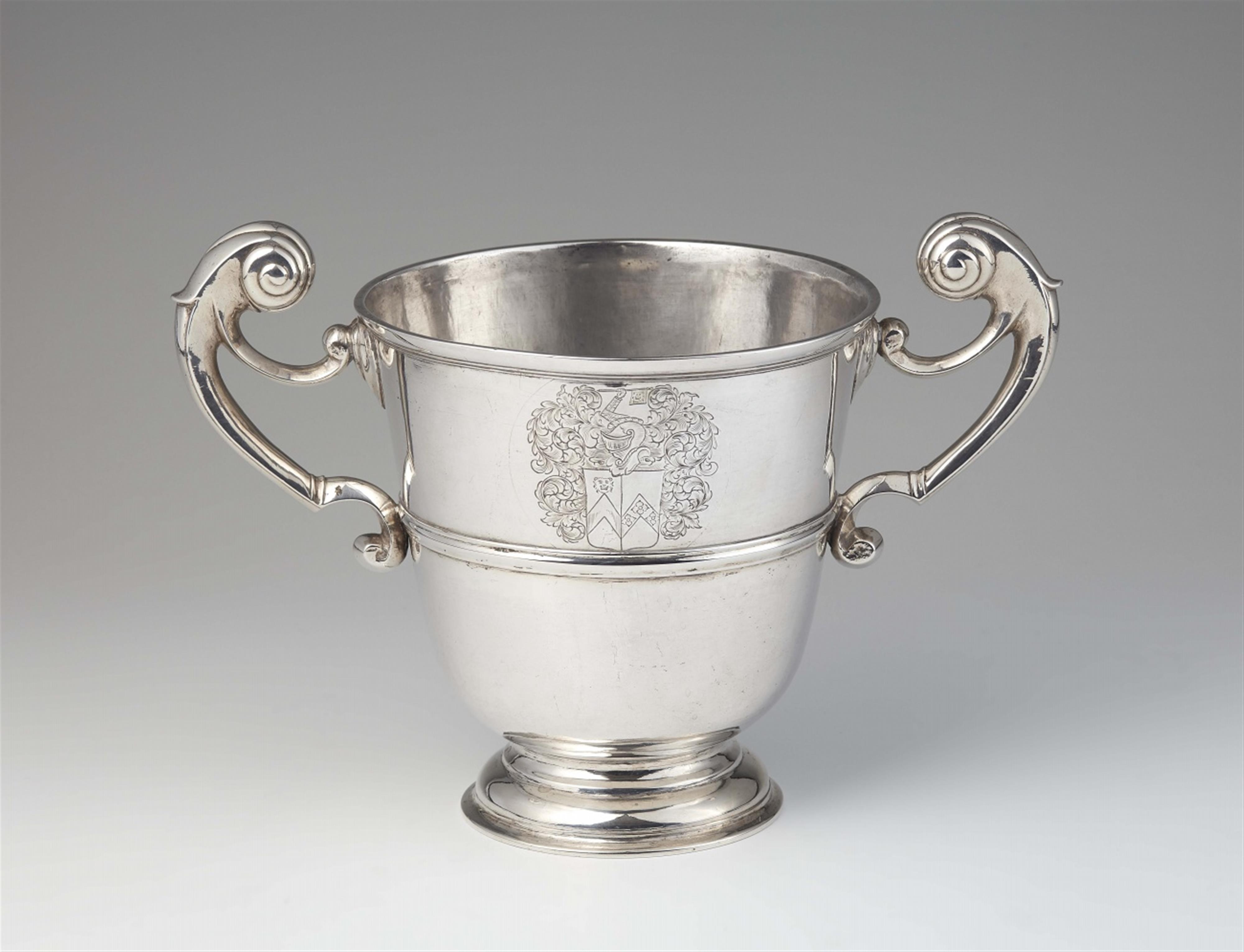 A large George I silver loving cup - image-1