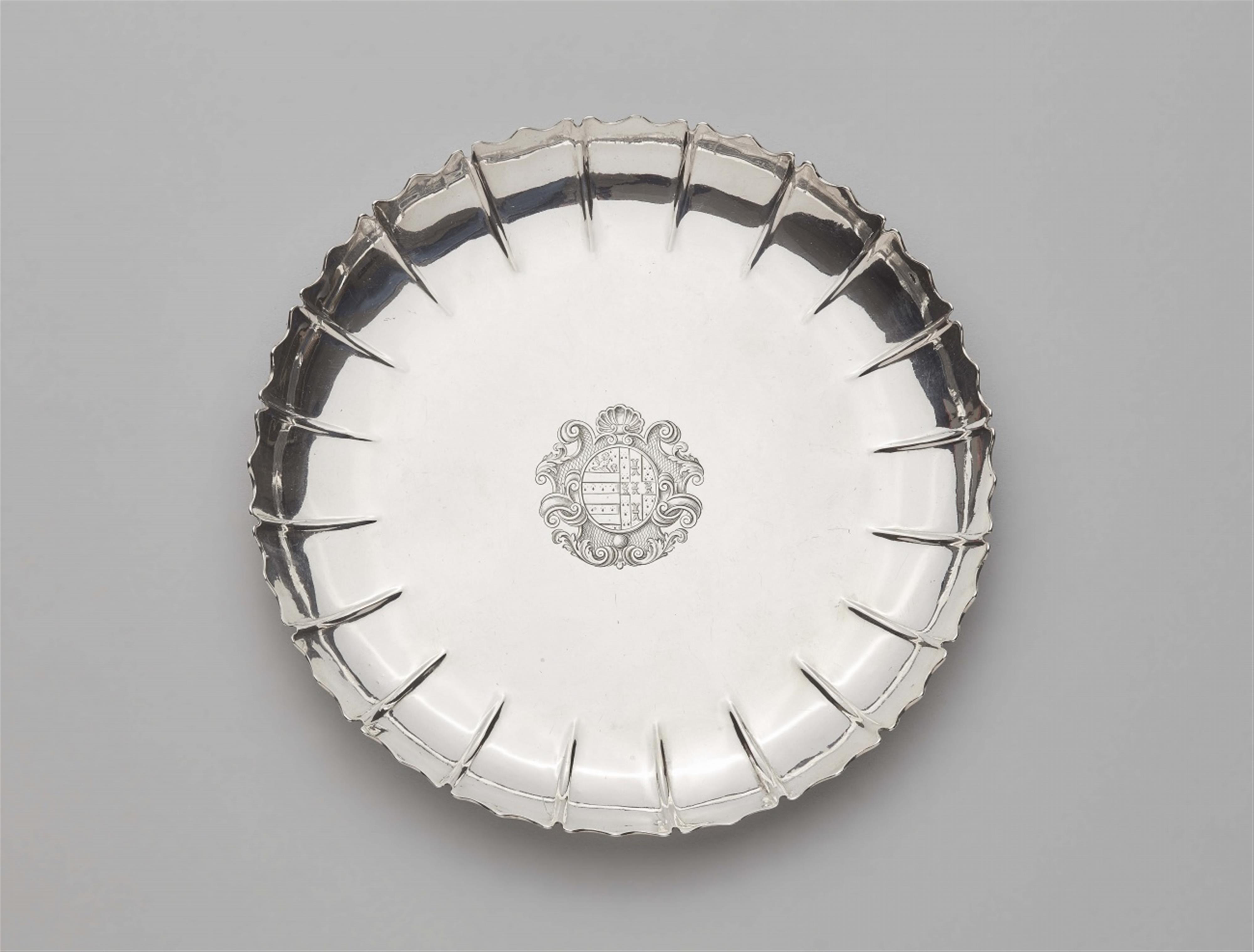 A George II silver strawberry dish - image-1