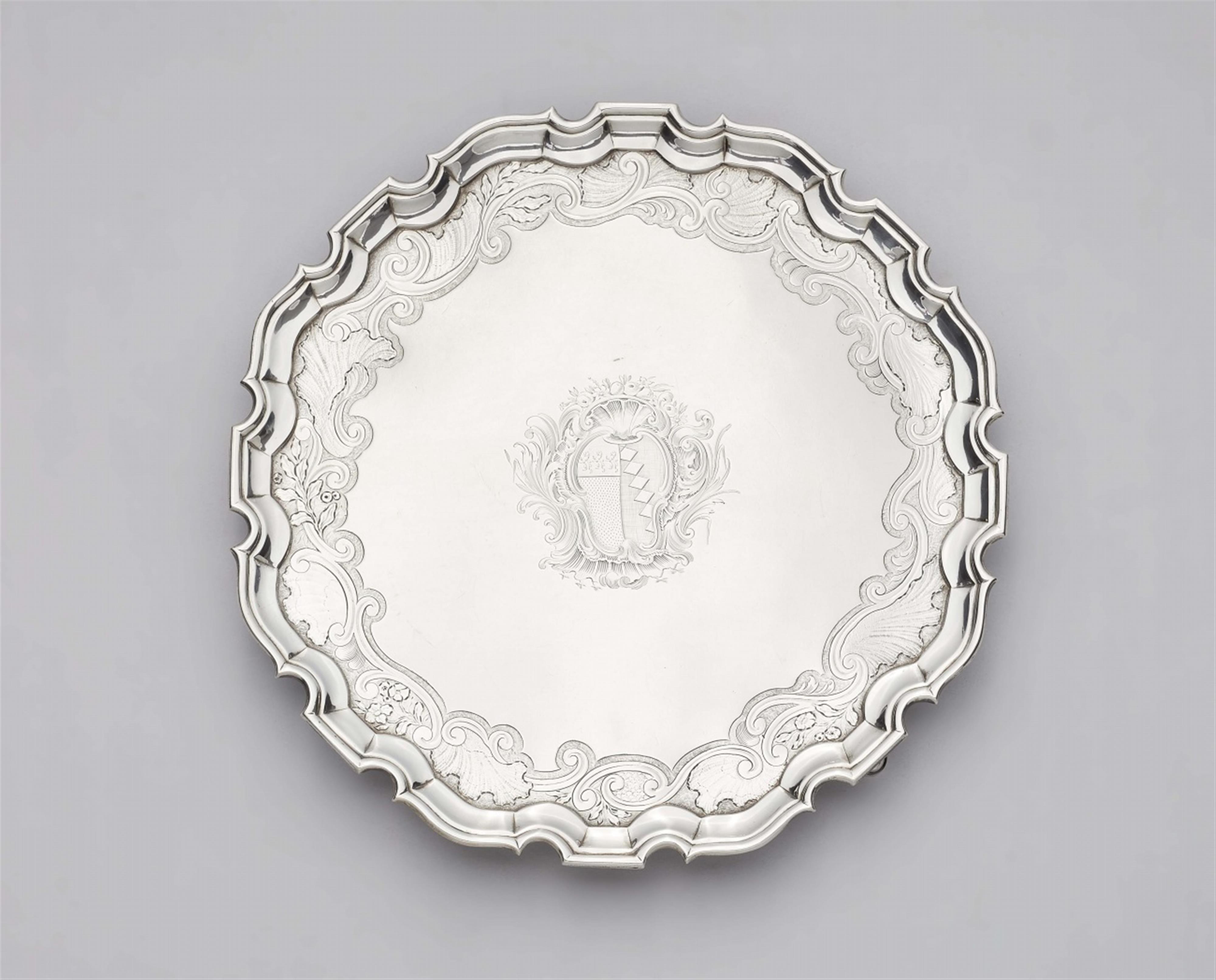 A George II silver salver - image-1