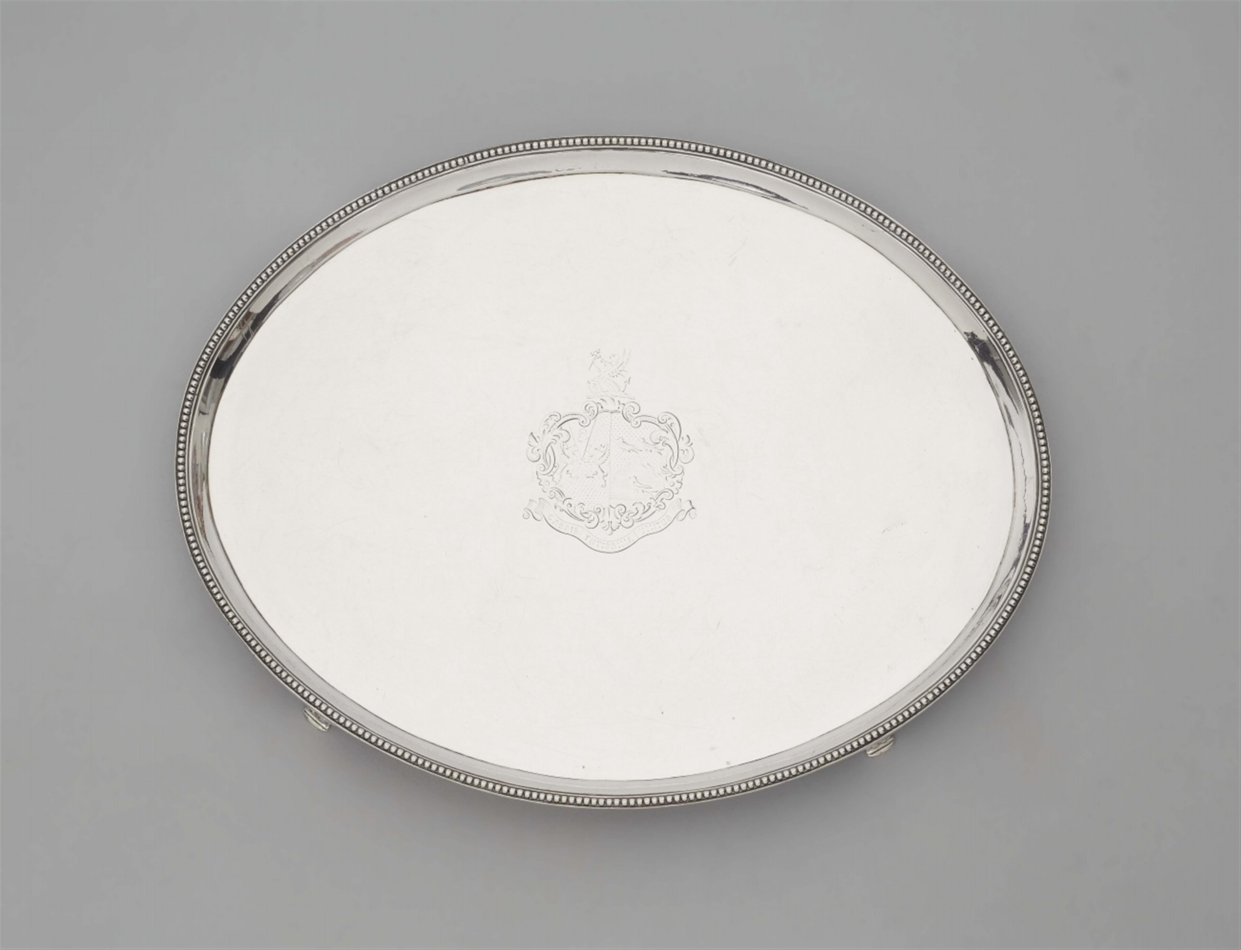 A George III silver tray - image-1