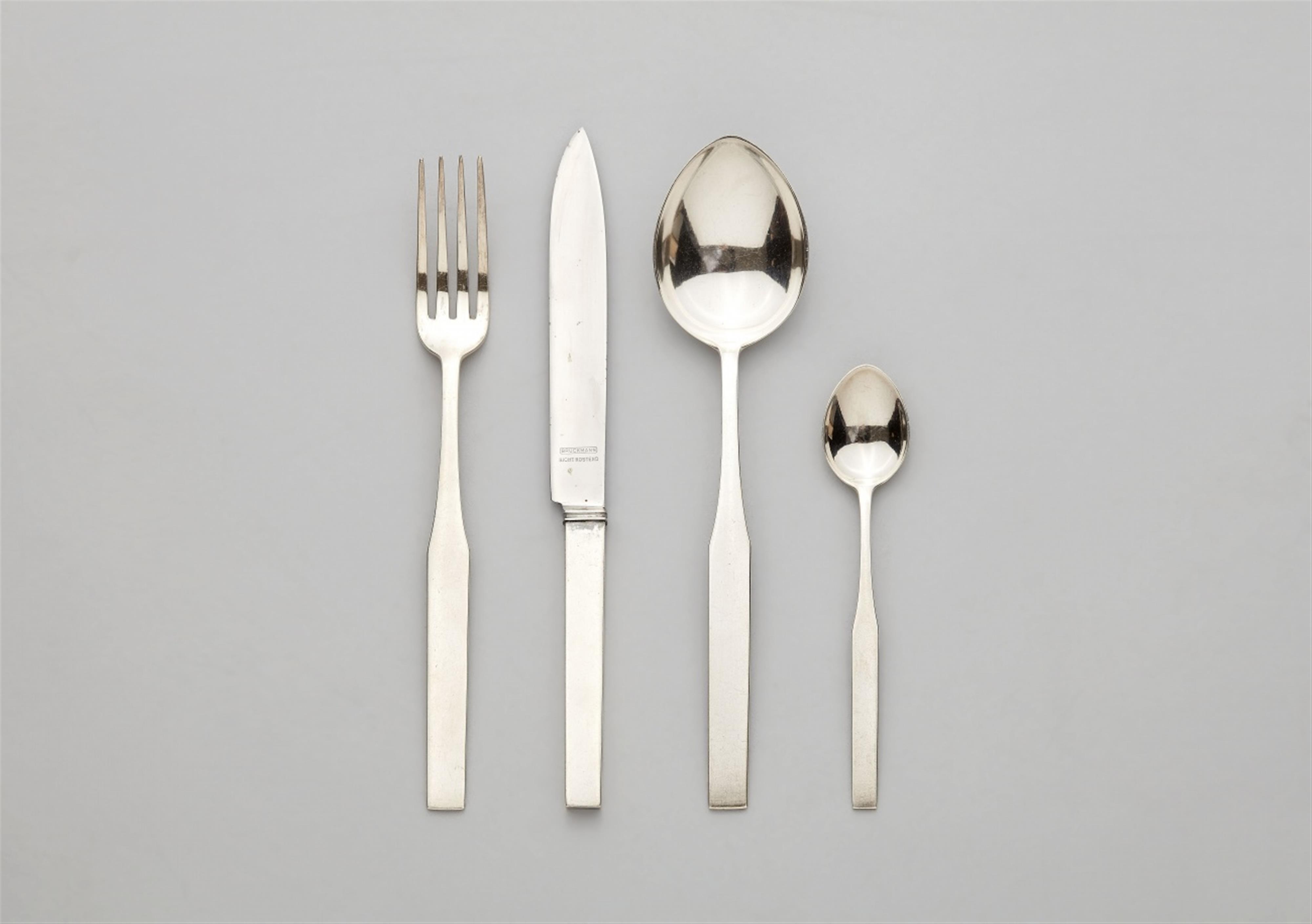 A Heilbronn silver cutlery set designed by Emil Lettré - image-1