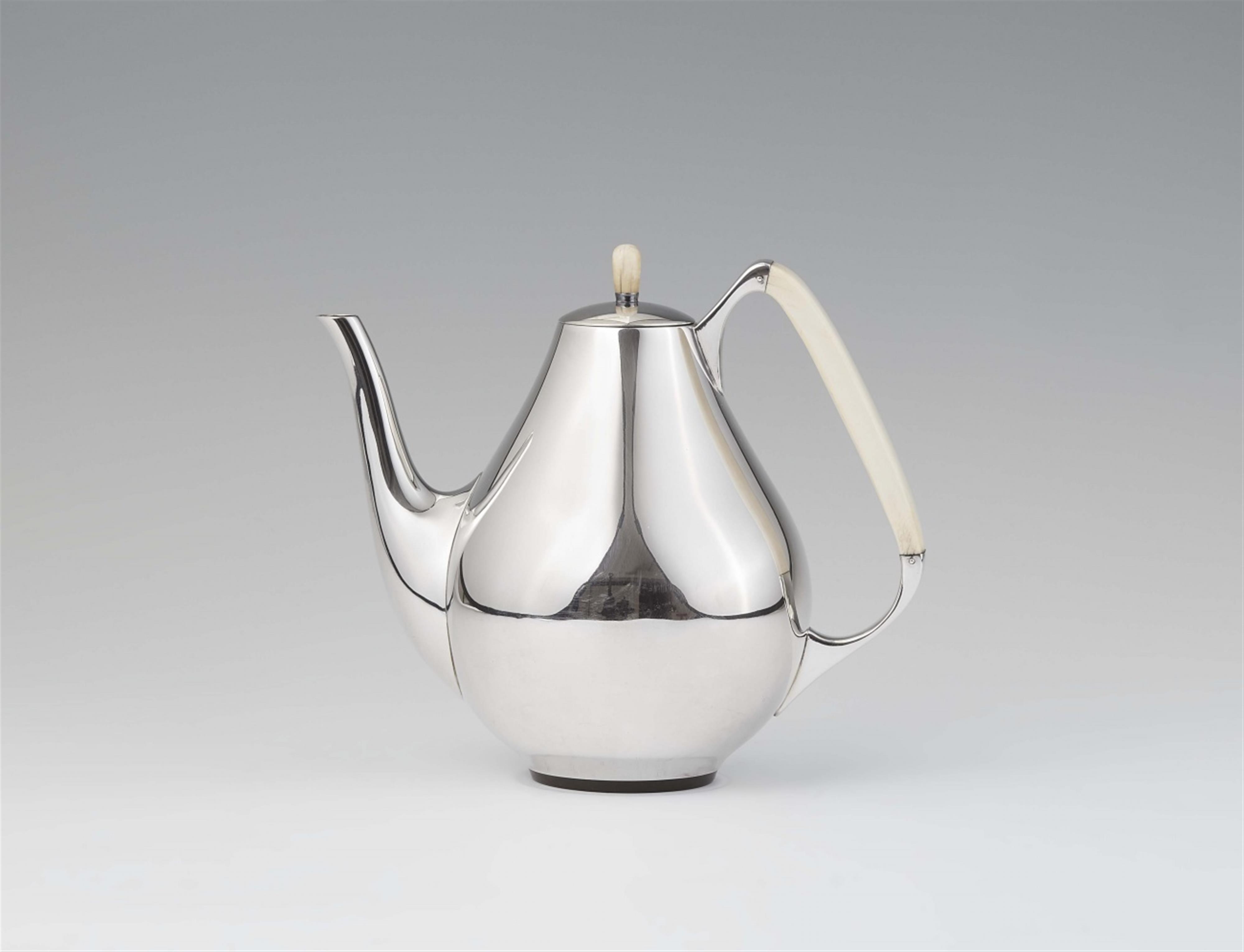 An Aarhus silver art deco mocca pot  - image-1