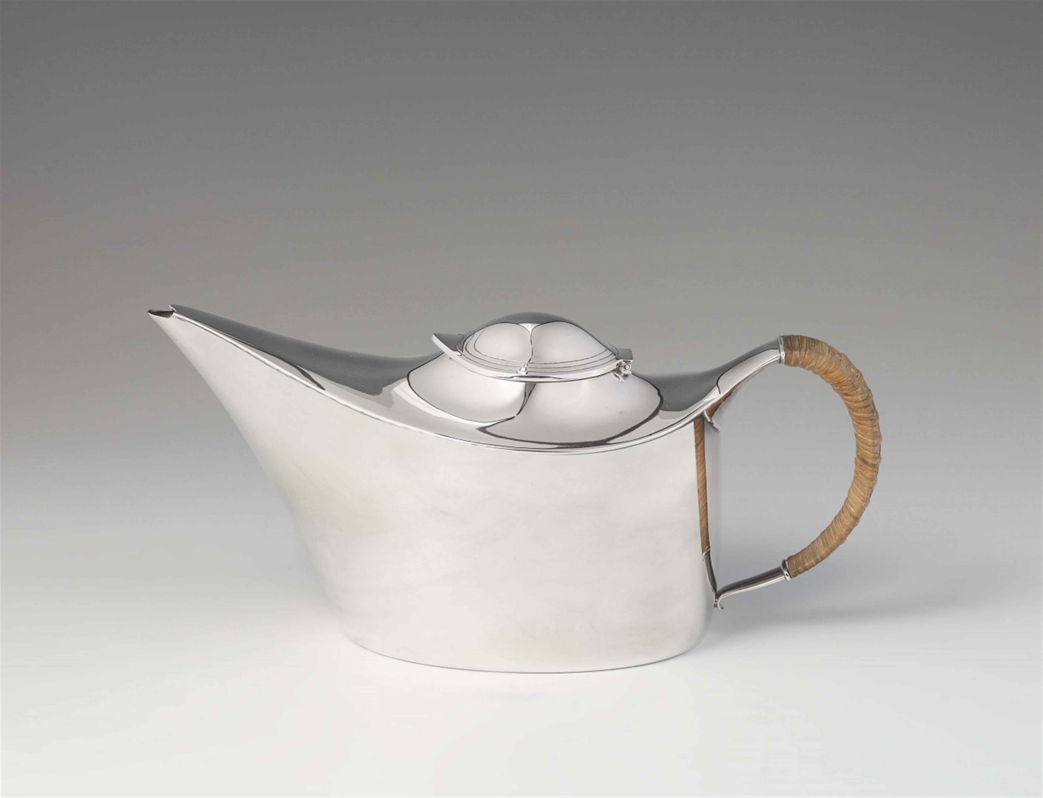 A Hans Hansen silver teapot no. 404 - image-1