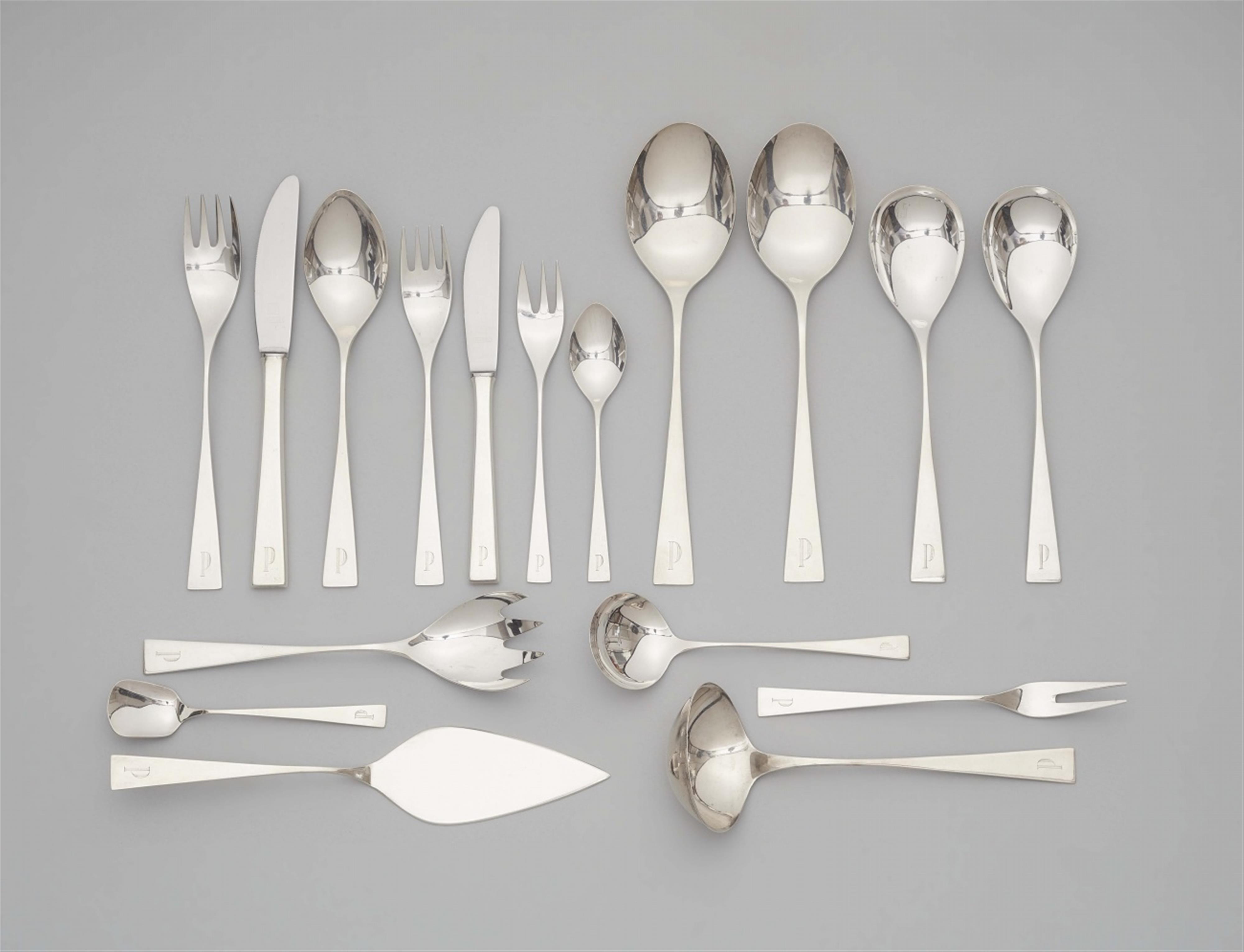 A Mettmann silver "GINGO" cutlery set - image-1