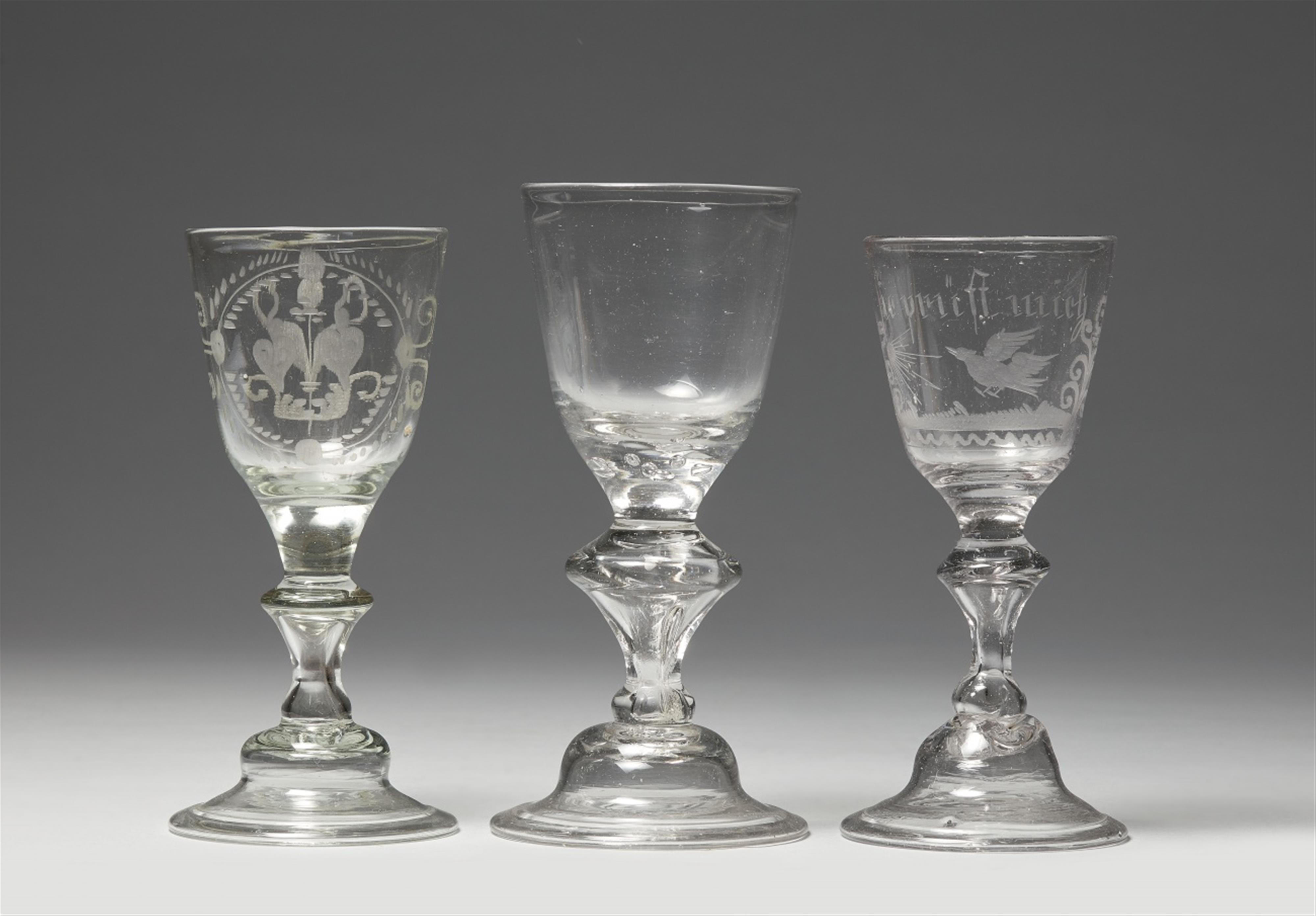 Three glass goblets - image-1