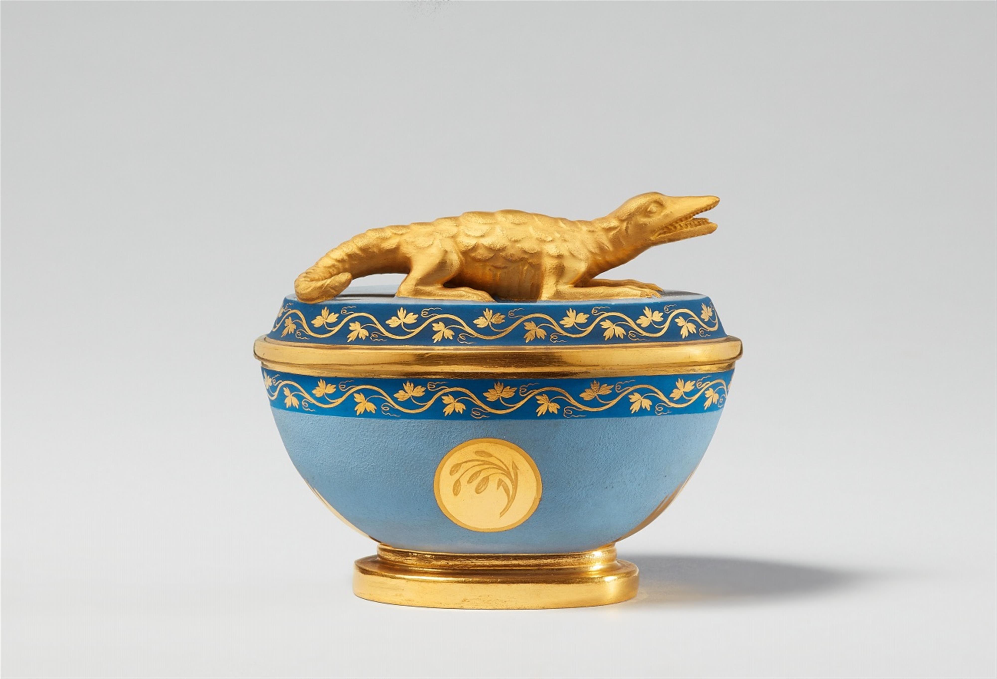 Three items from a Vienna porcelain service in the Egyptian taste - image-3