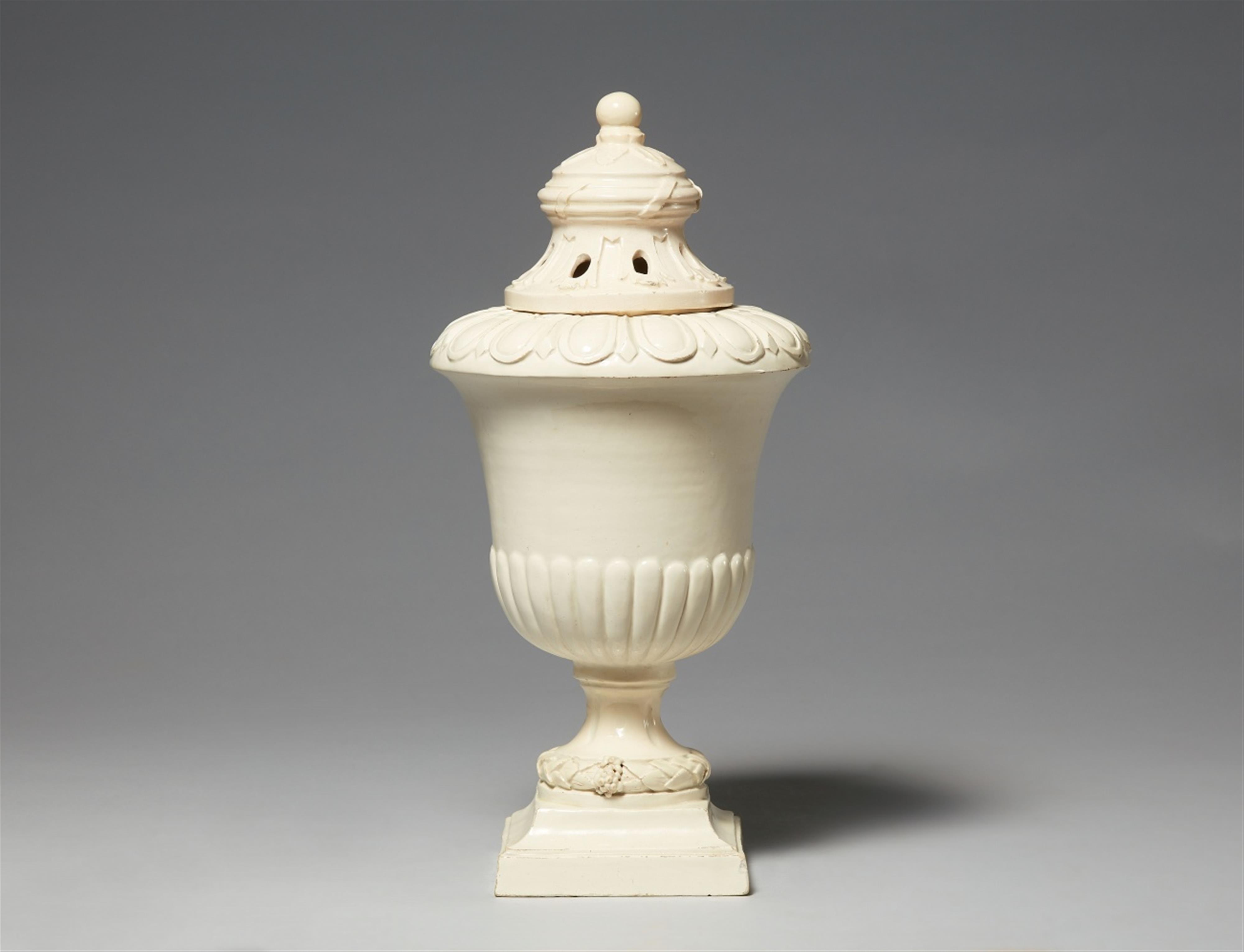 A Neoclassical Dirnstein stoneware potpourri vase - image-1