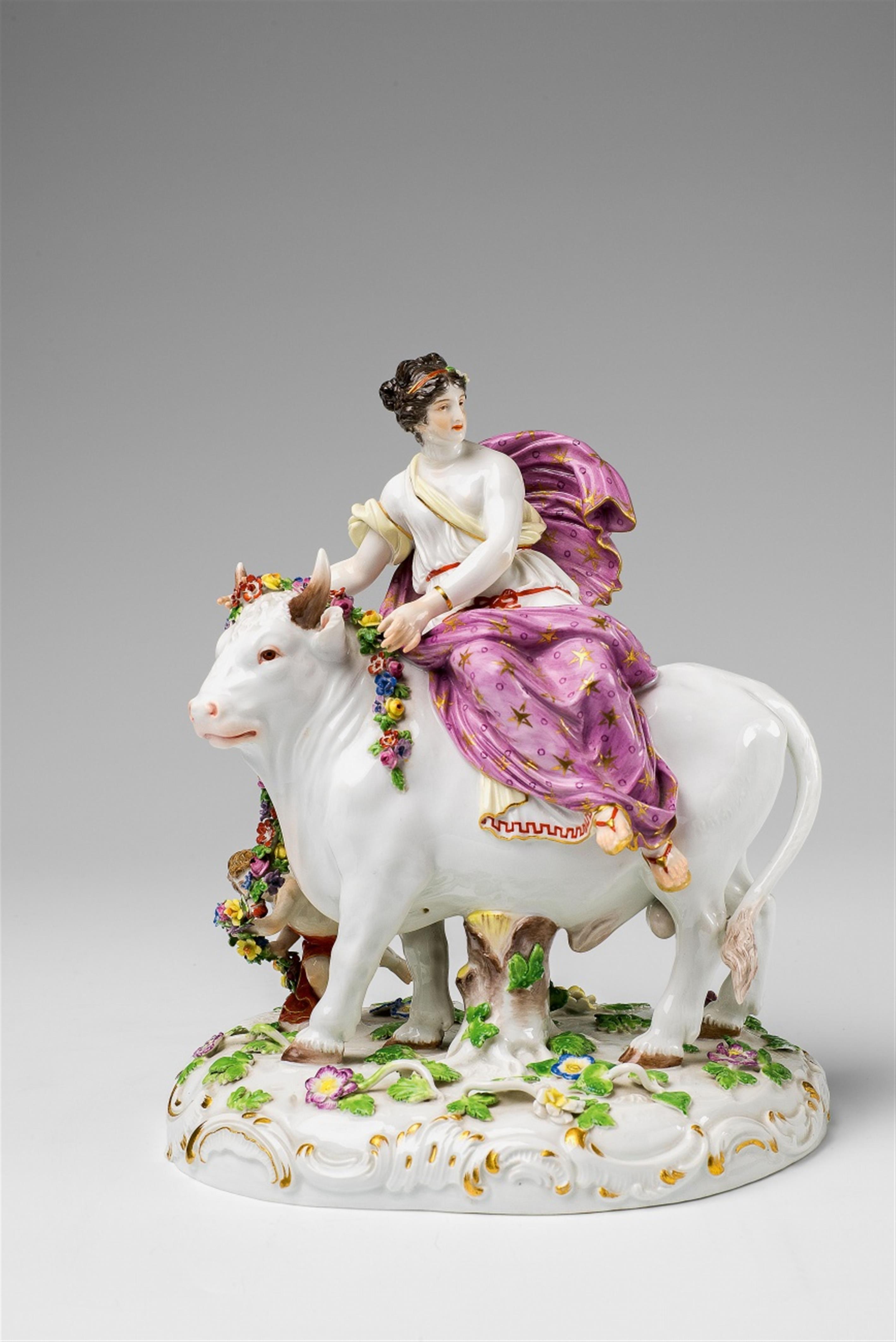 A Meissen porcelain figure of Europa on the bull - image-1