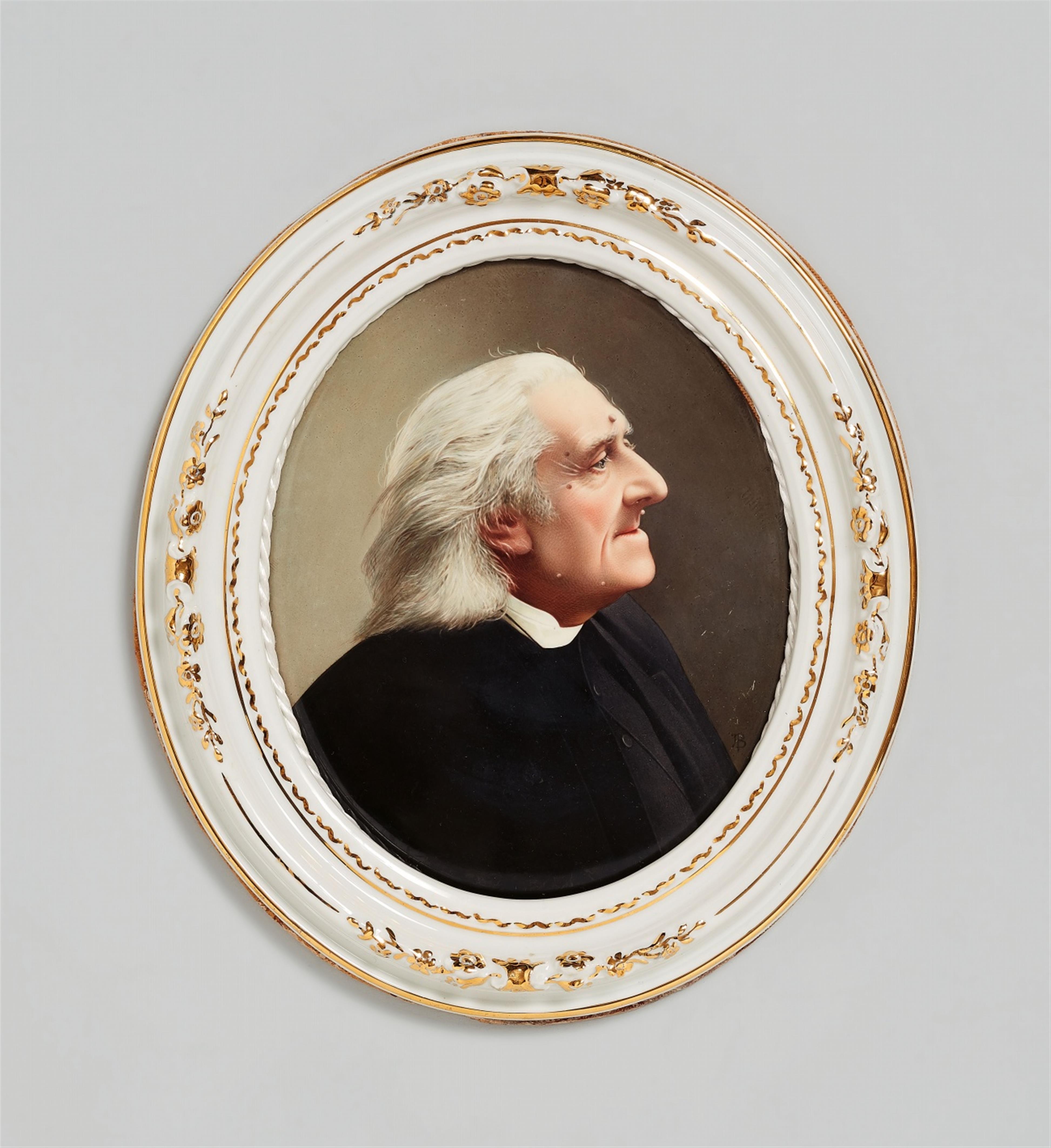 Porzellanbild mit dem Porträt von Franz Liszt - image-1