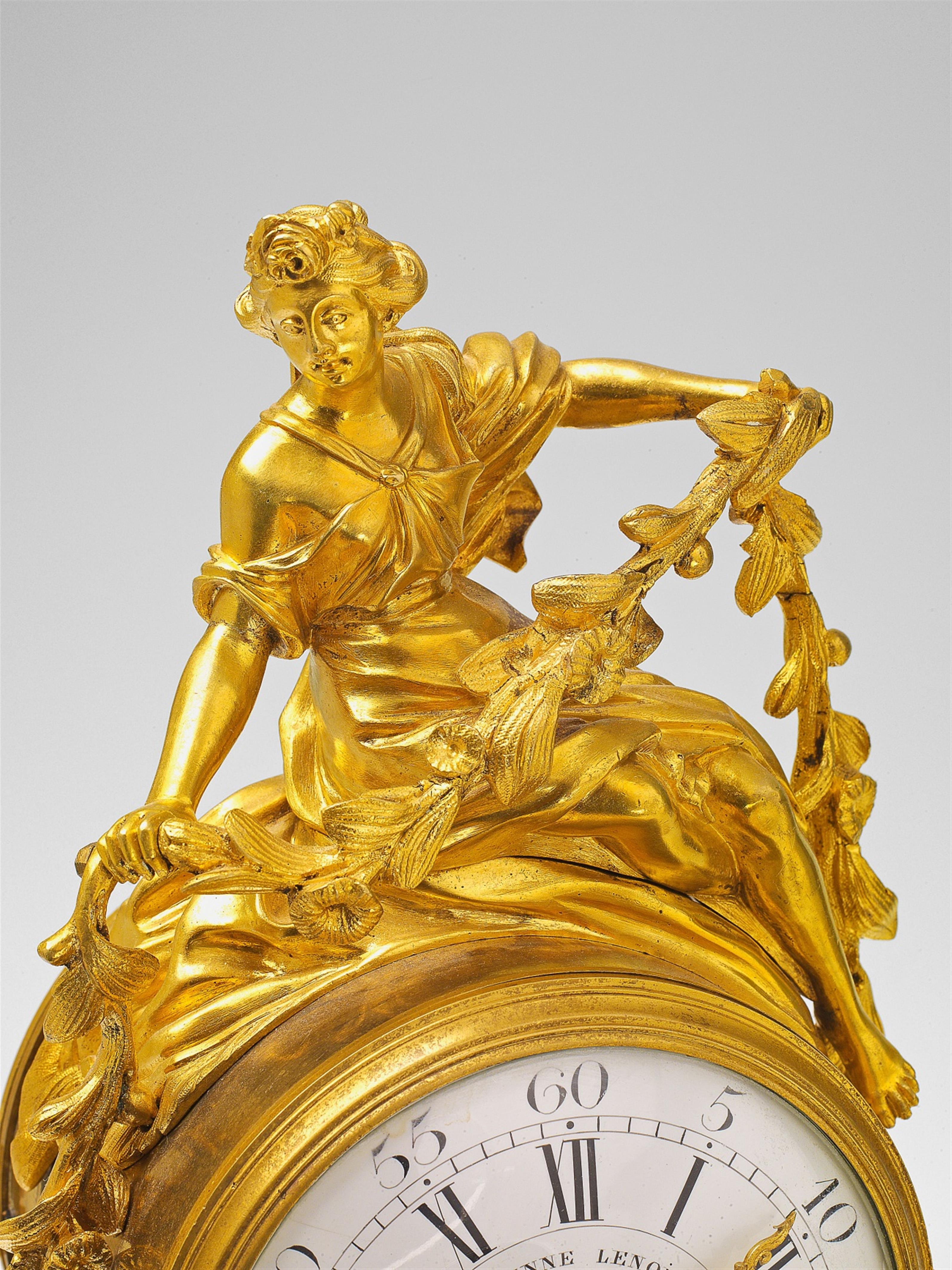 An important Parisian Louis XV ormolu pendulum clock - image-2