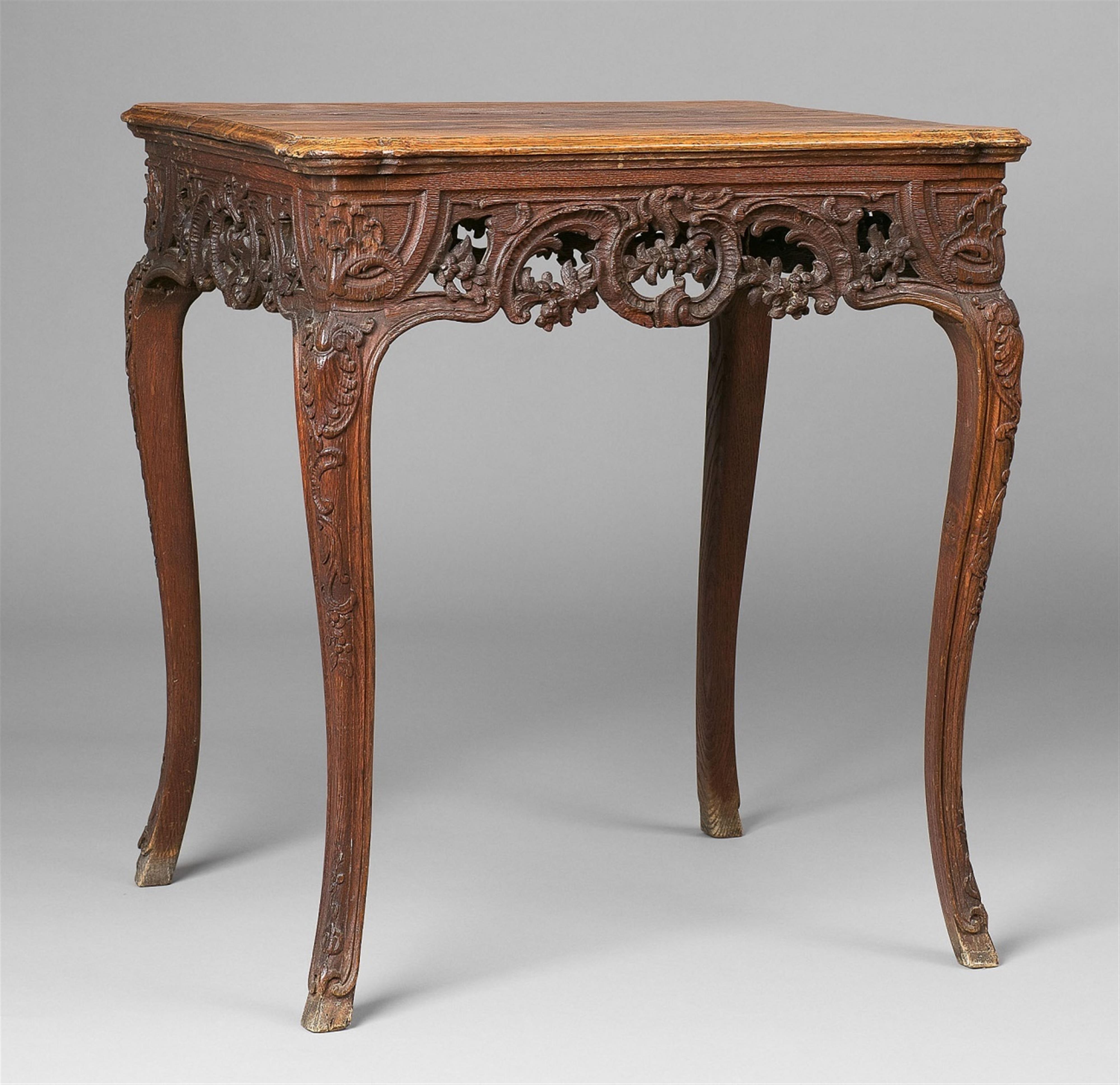 A Rococo oak table - image-1