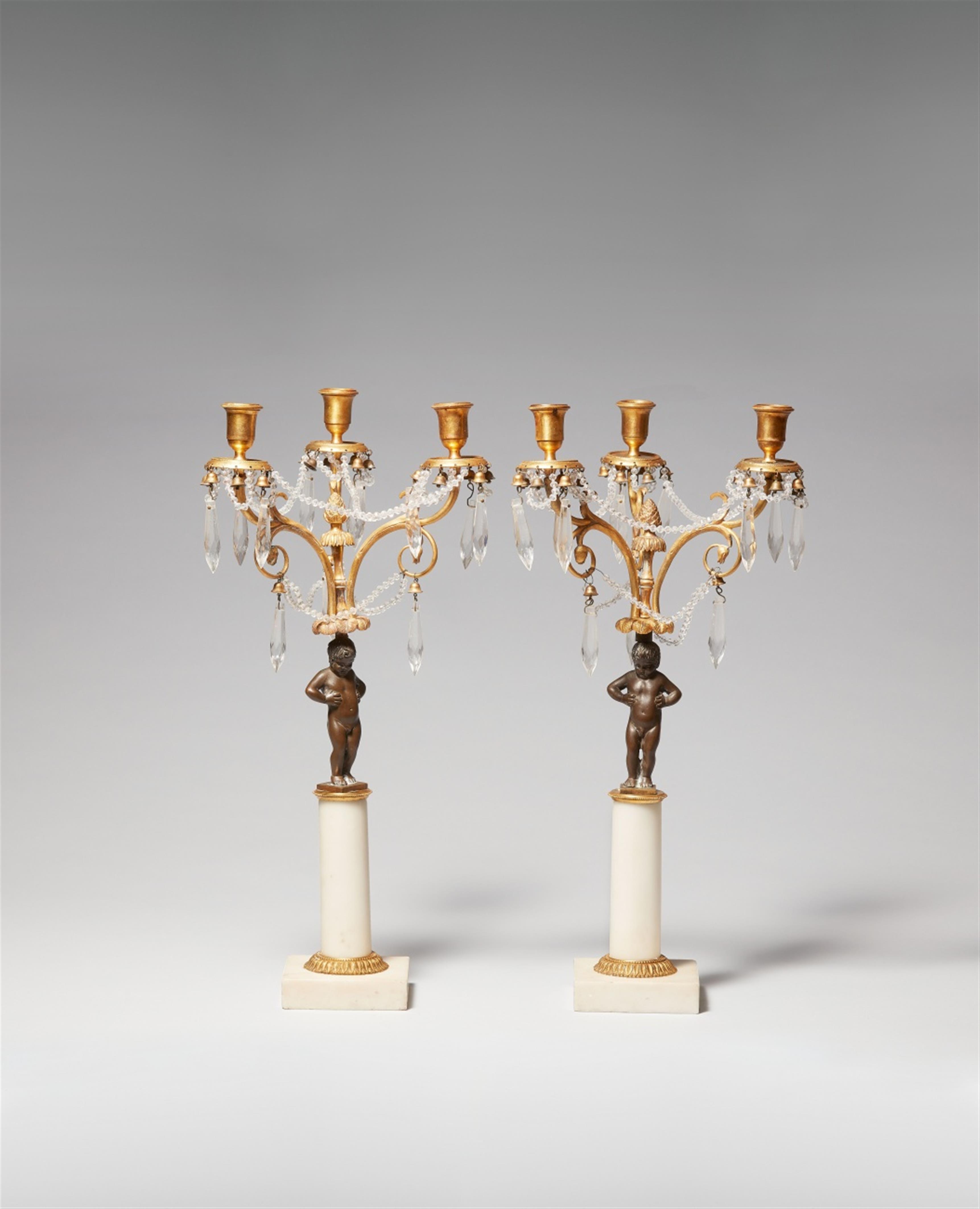 A pair of Neoclassical candelabra - image-1