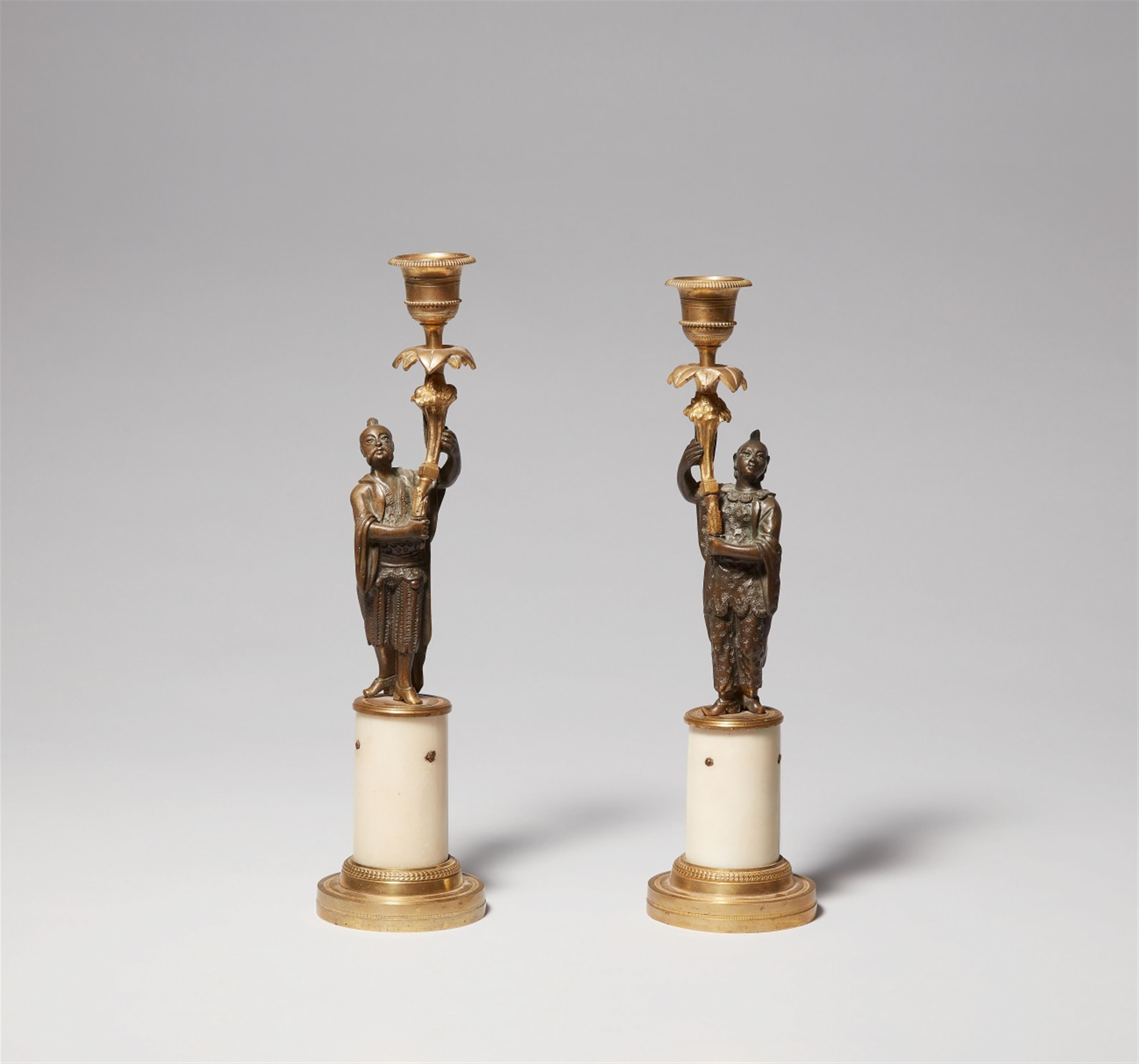 A pair of Louis XVI ormolu candelabra - image-1