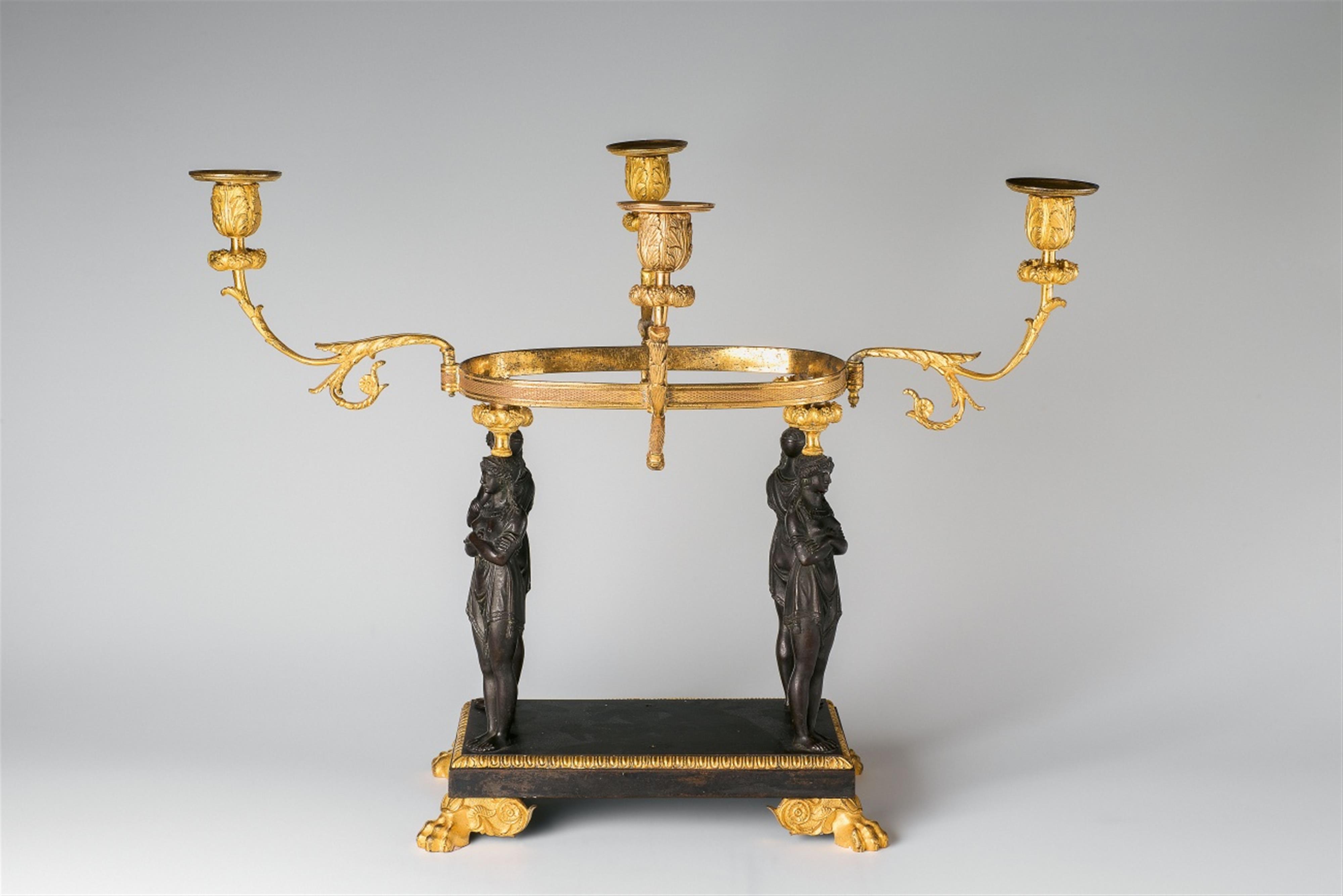 A rare table Parisian centrepiece with Etruscan figures - image-1