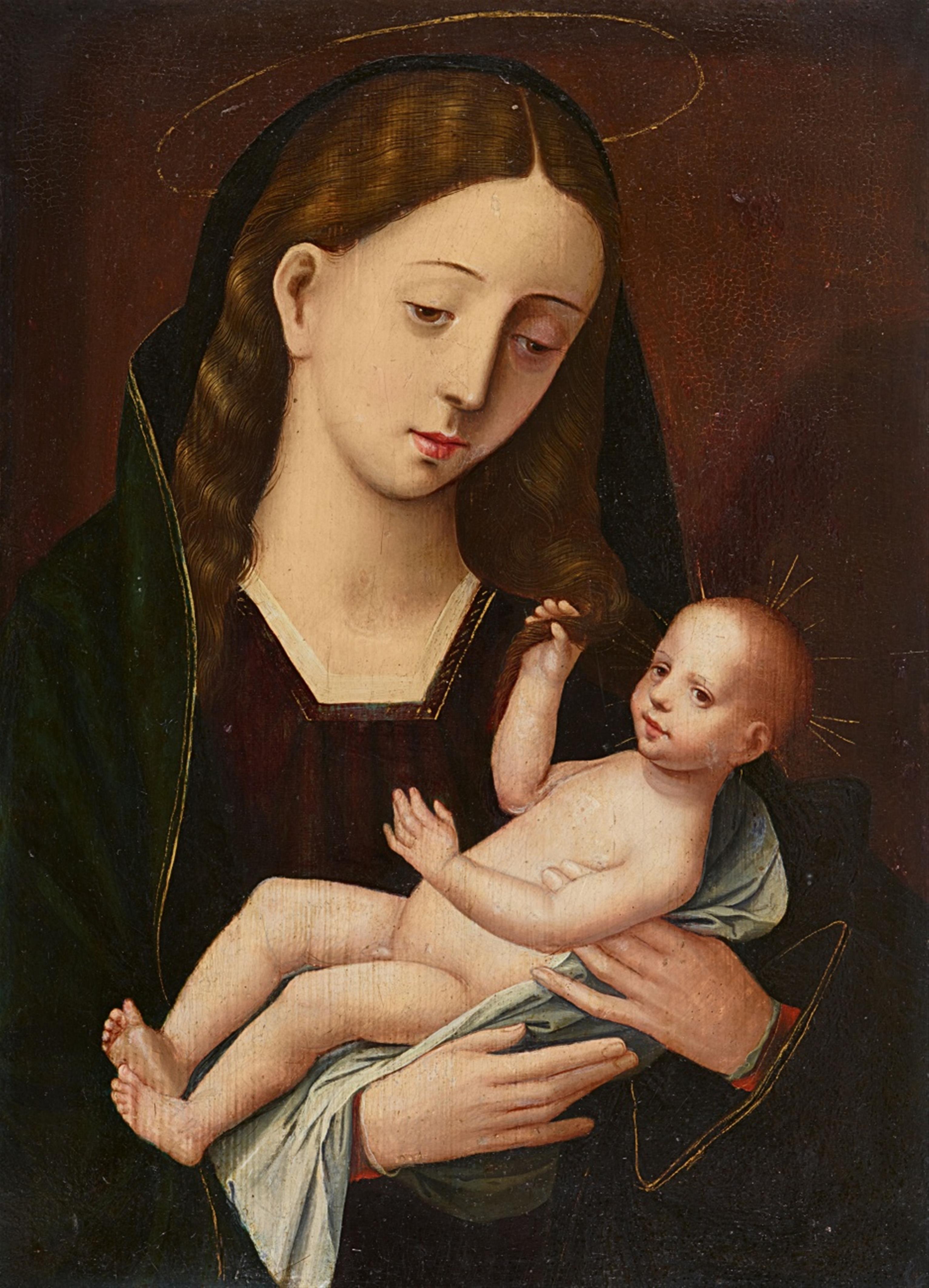 Master of the Female Halflengths - The Virgin and Child - image-1