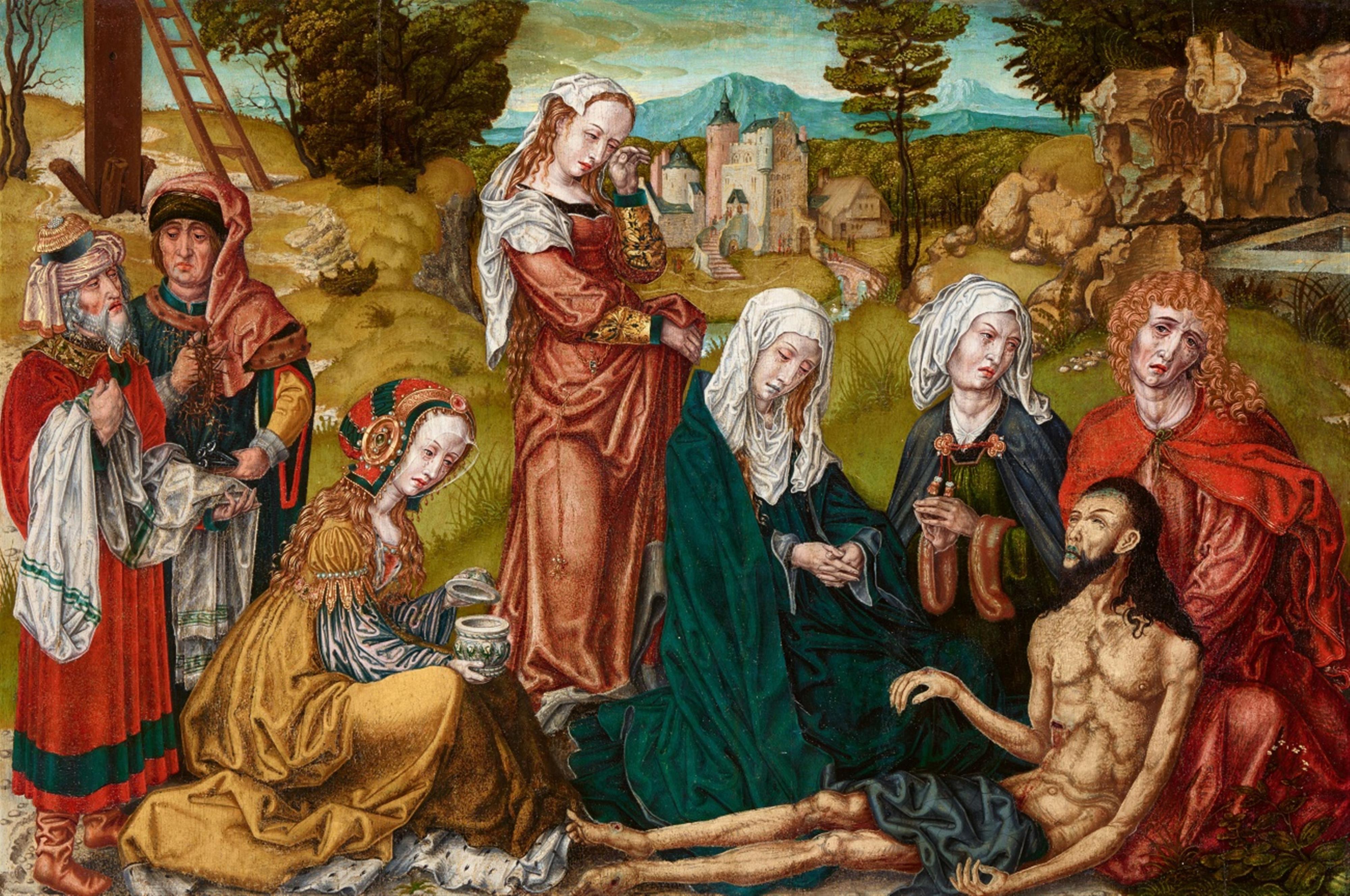Cologne School circa 1520/25 - The Lamentation of Christ - image-1