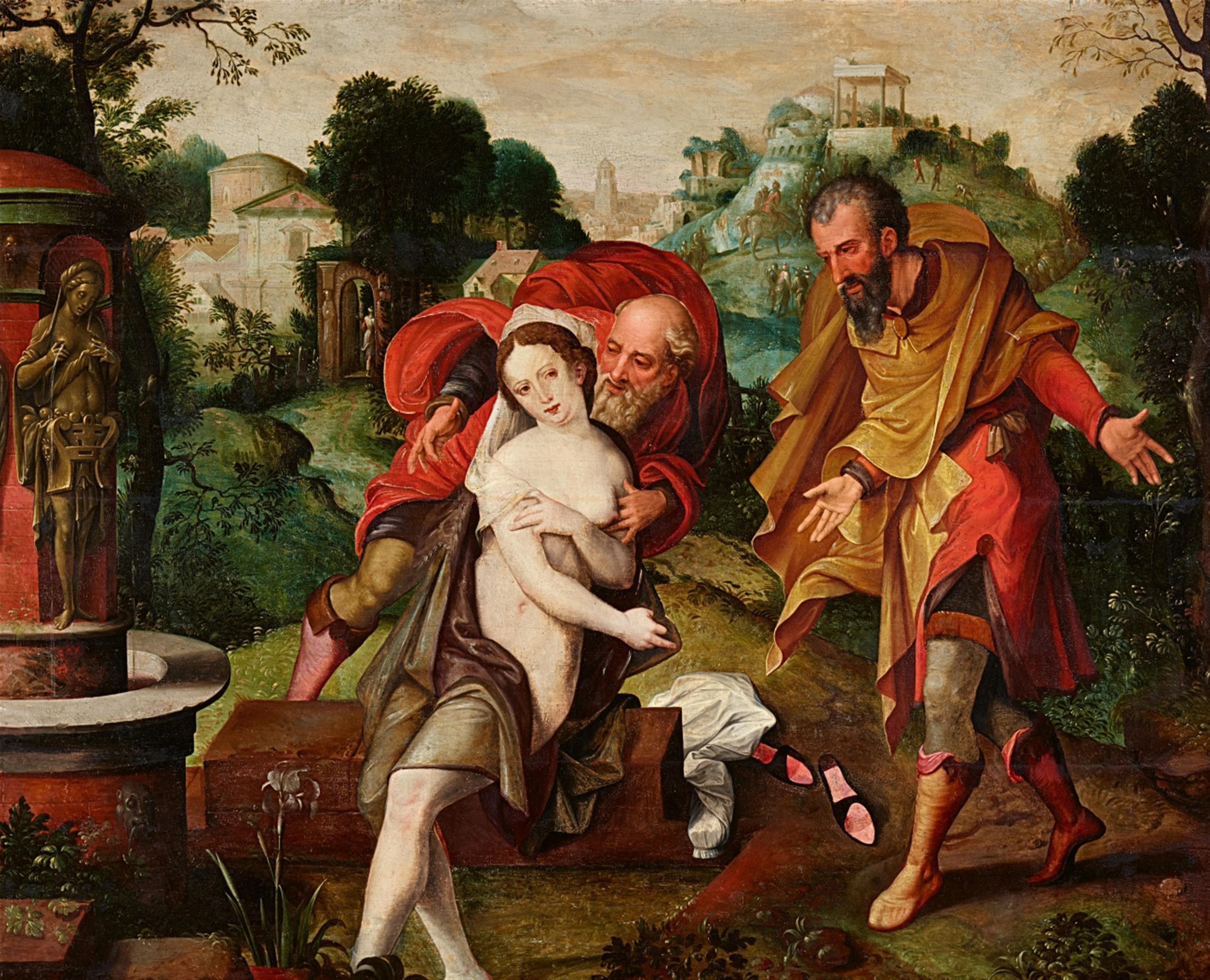 Meister des Verlorenen Sohnes, zugeschrieben - Susanna und die Alten - image-1