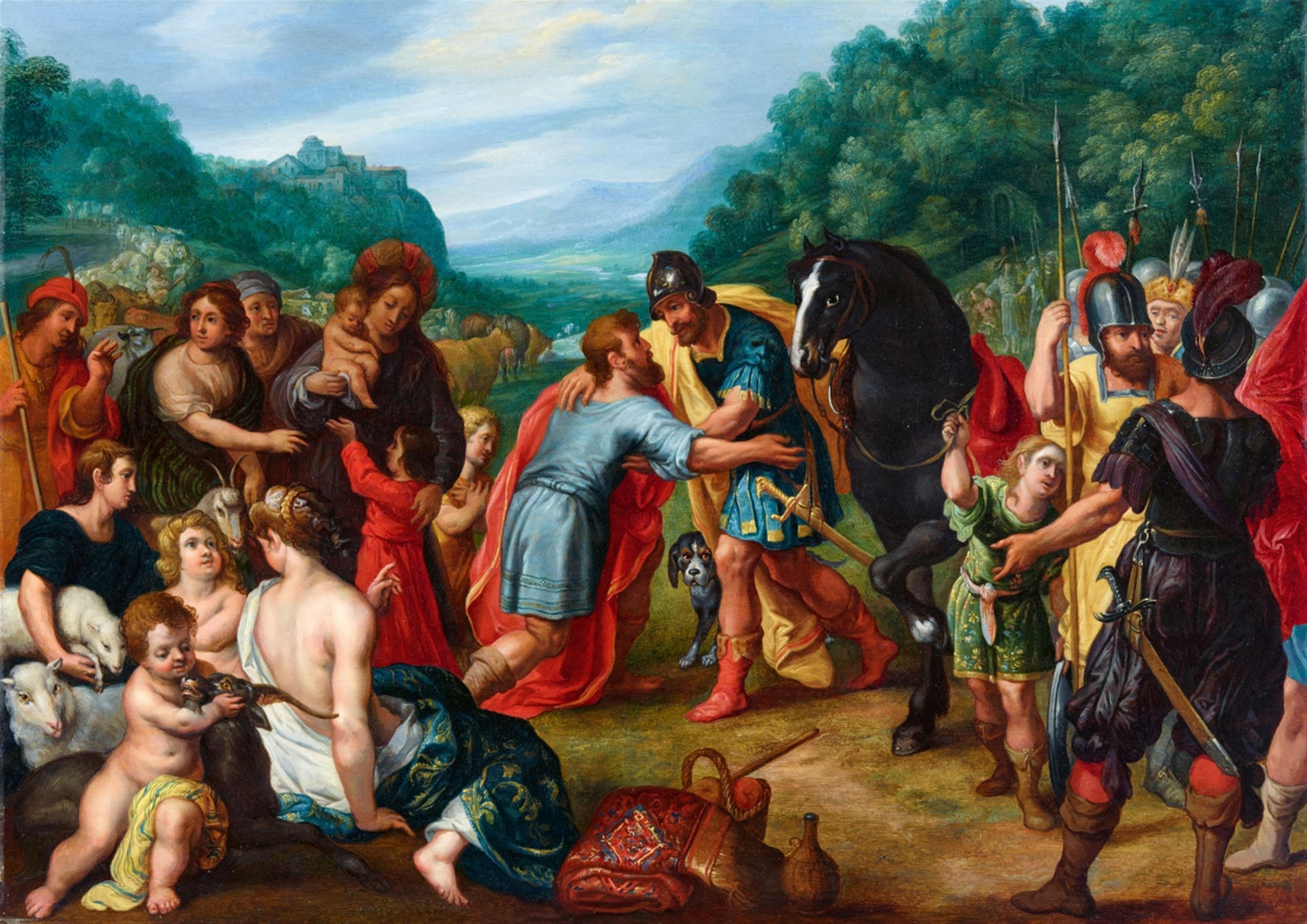 Jan Brueghel the Younger
Hendrick van Balen - The Reconciliation of Jacob and Esau - image-1