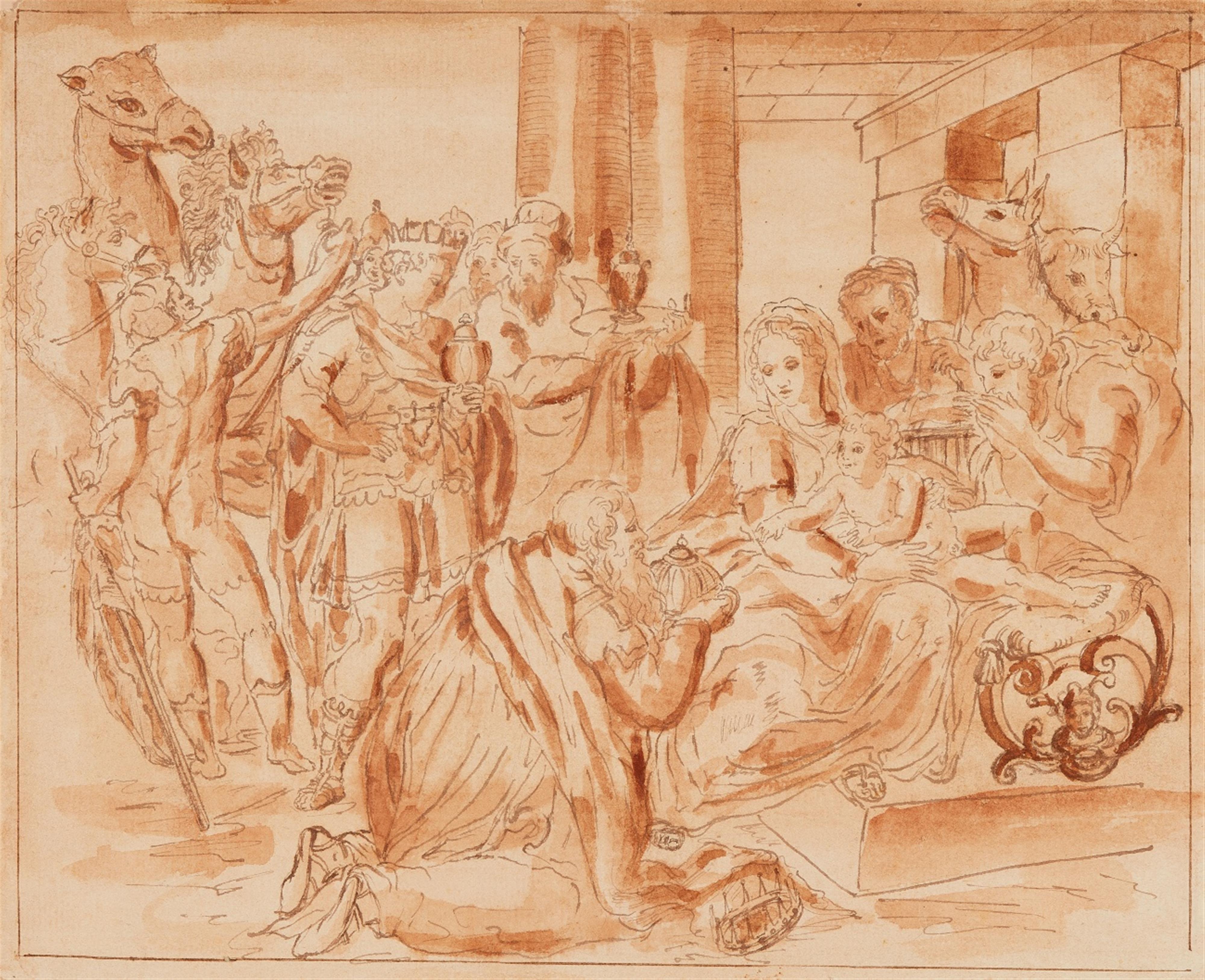 Venezianischer Meister des 18. Jahrhunderts - Anbetung der Könige - image-1