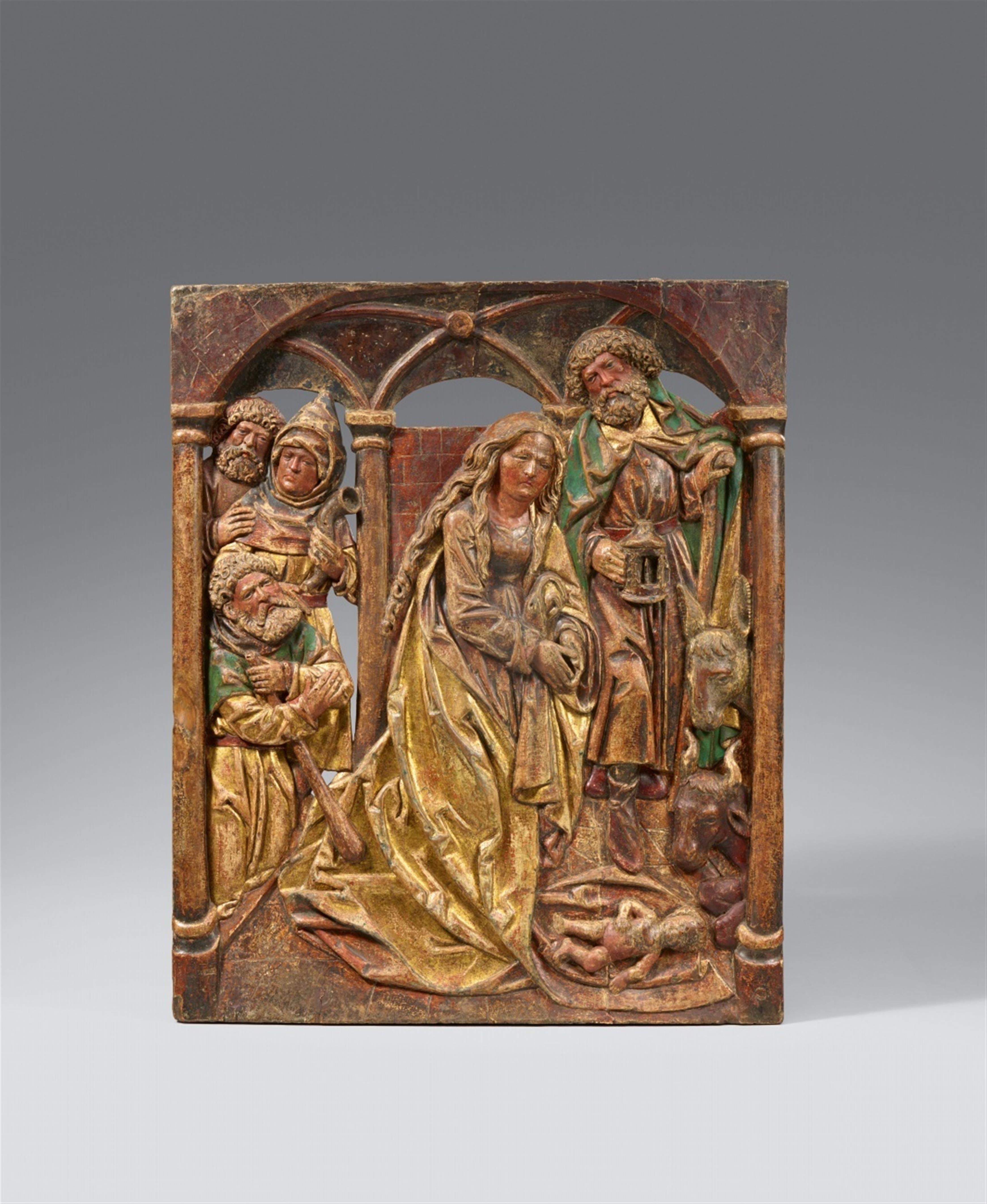 Tilman Riemenschneider, studio of - A carved wood Nativity relief, studio of Tilman Riemenschneider - image-1