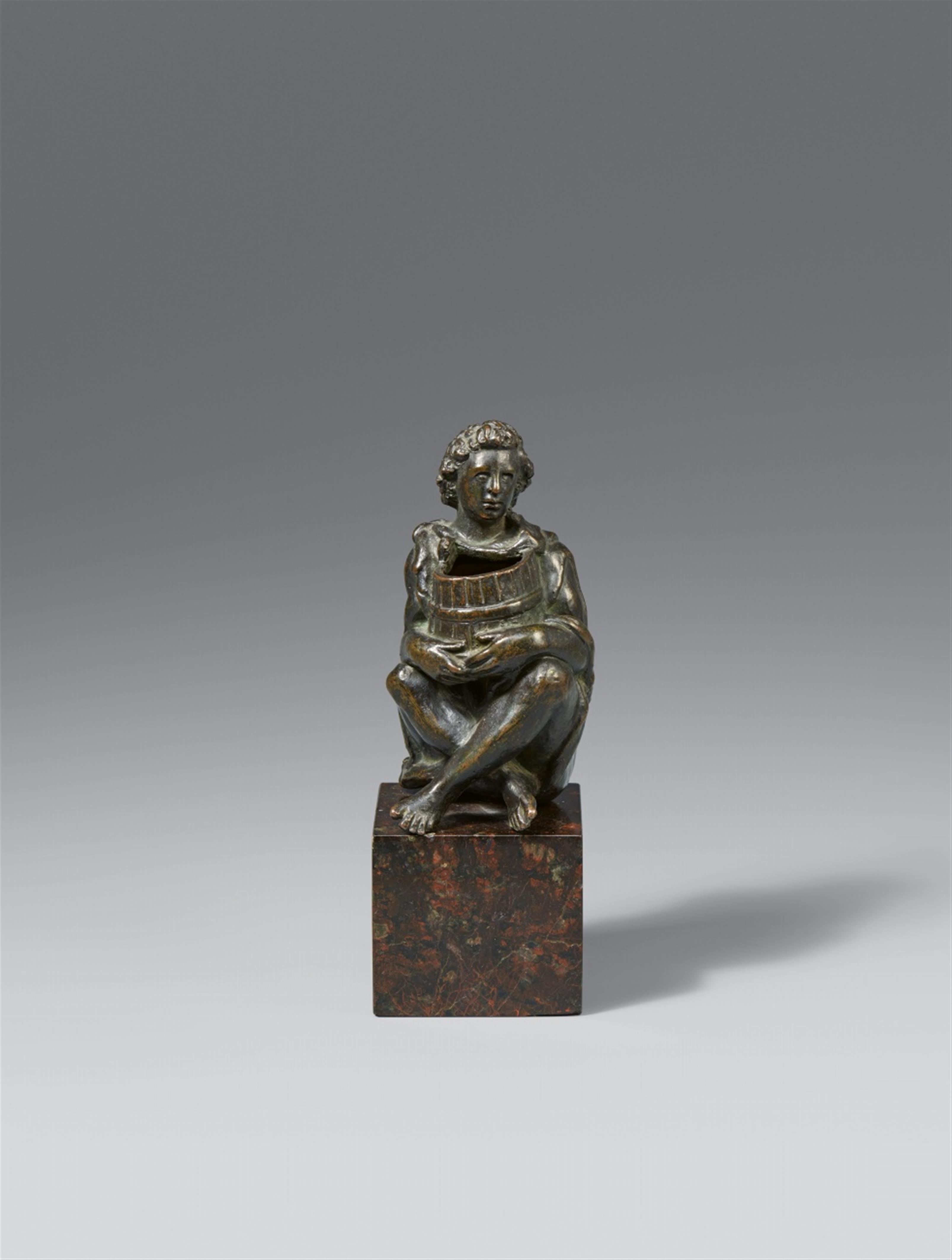 Norditalien 16. Jahrhundert - Sitzender Mann mit Fass - image-1