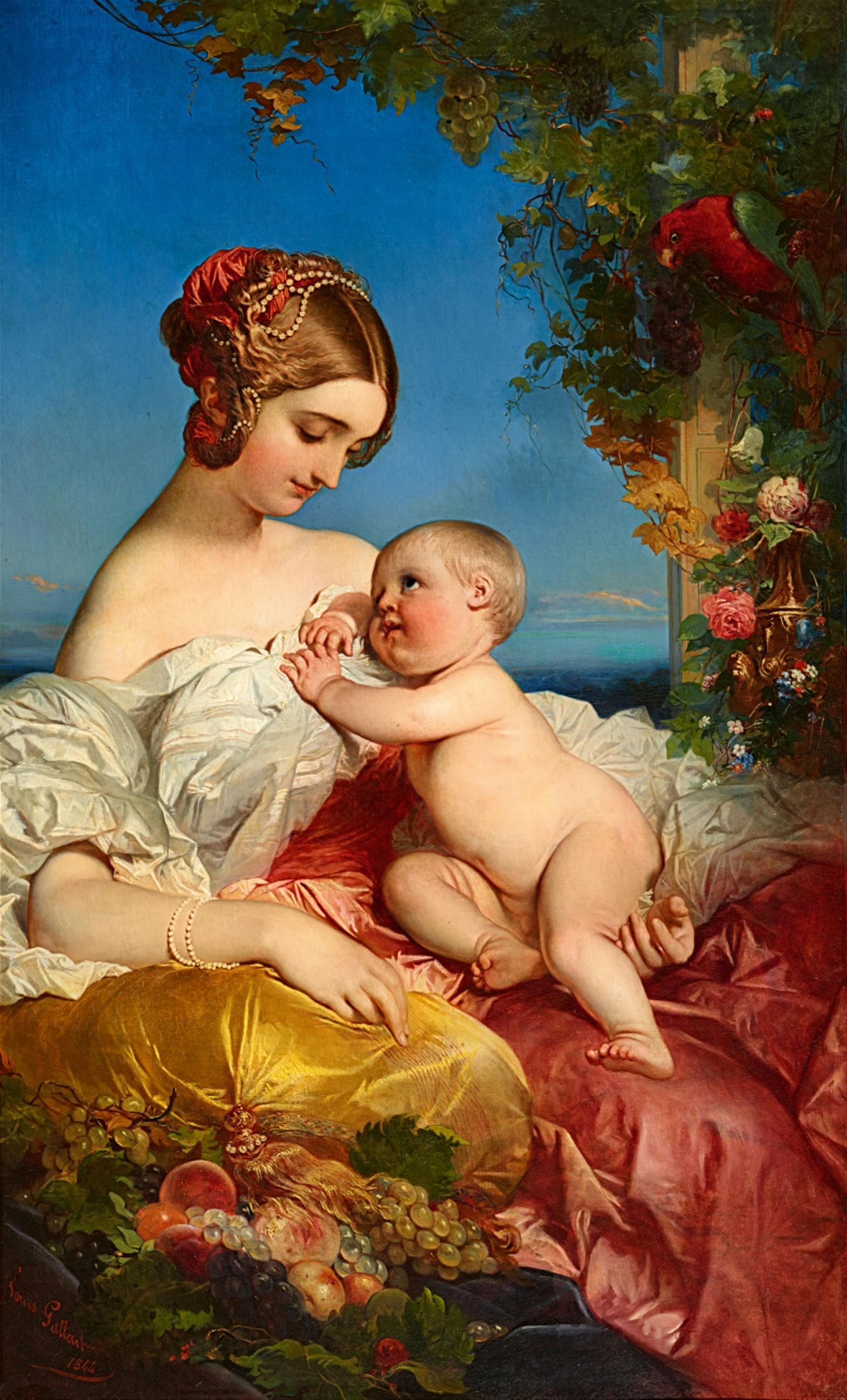Louis Gallait - Junge Mutter mit ihrem Kind - image-1