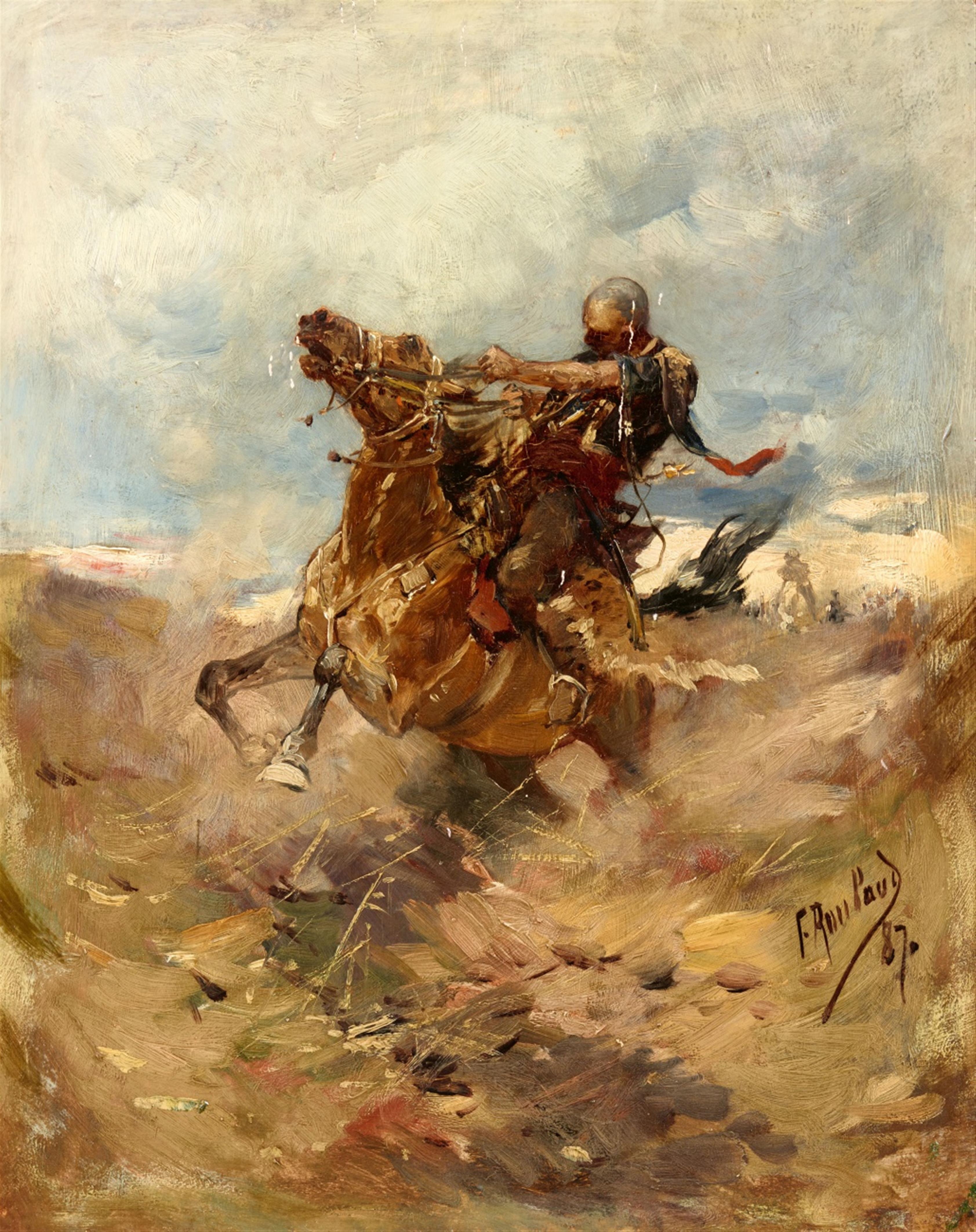 Franz Alekseyevich Roubaud - Circassian Horseman - image-1