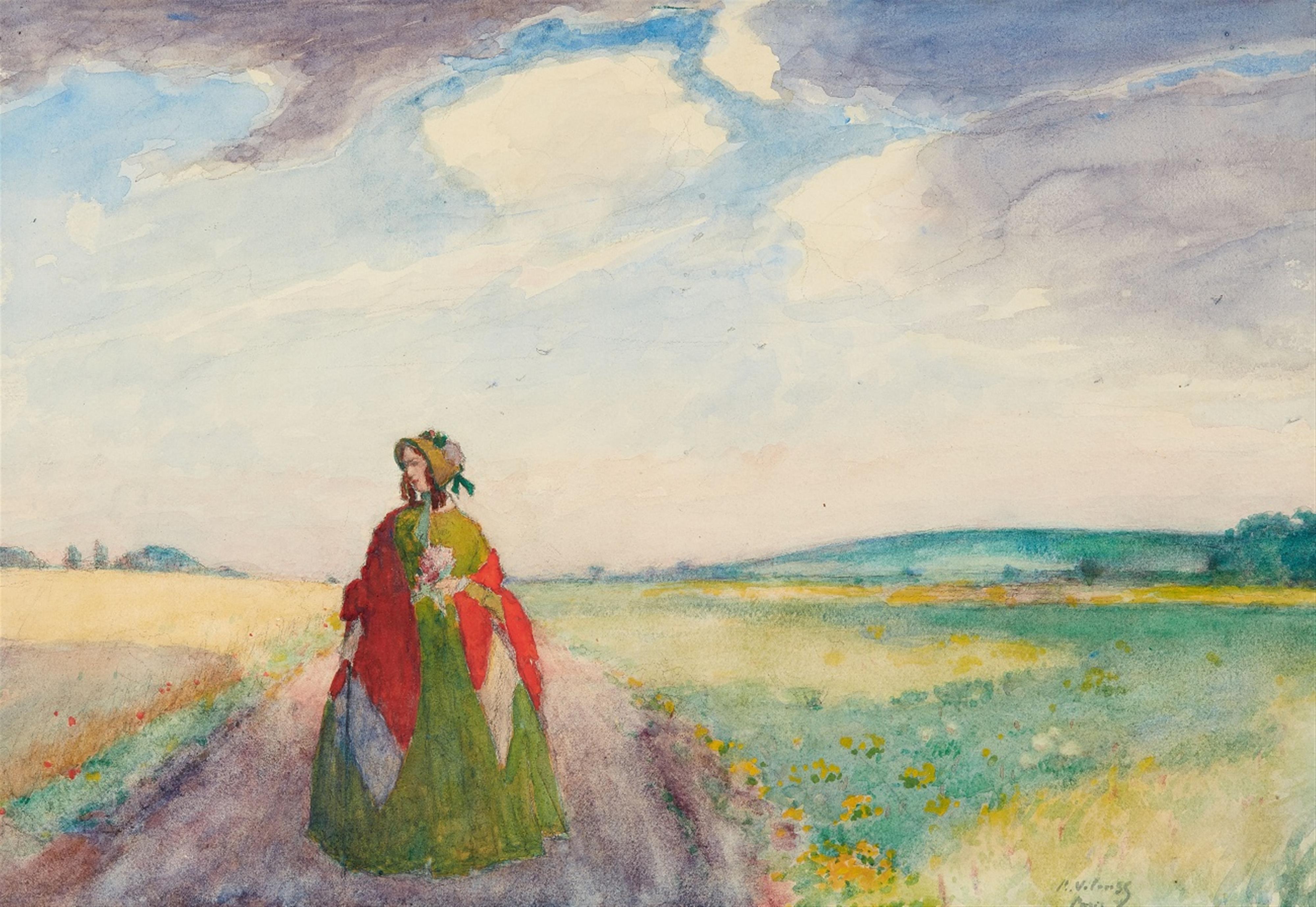 Pyotr Nilus - Lady on a Path - image-1