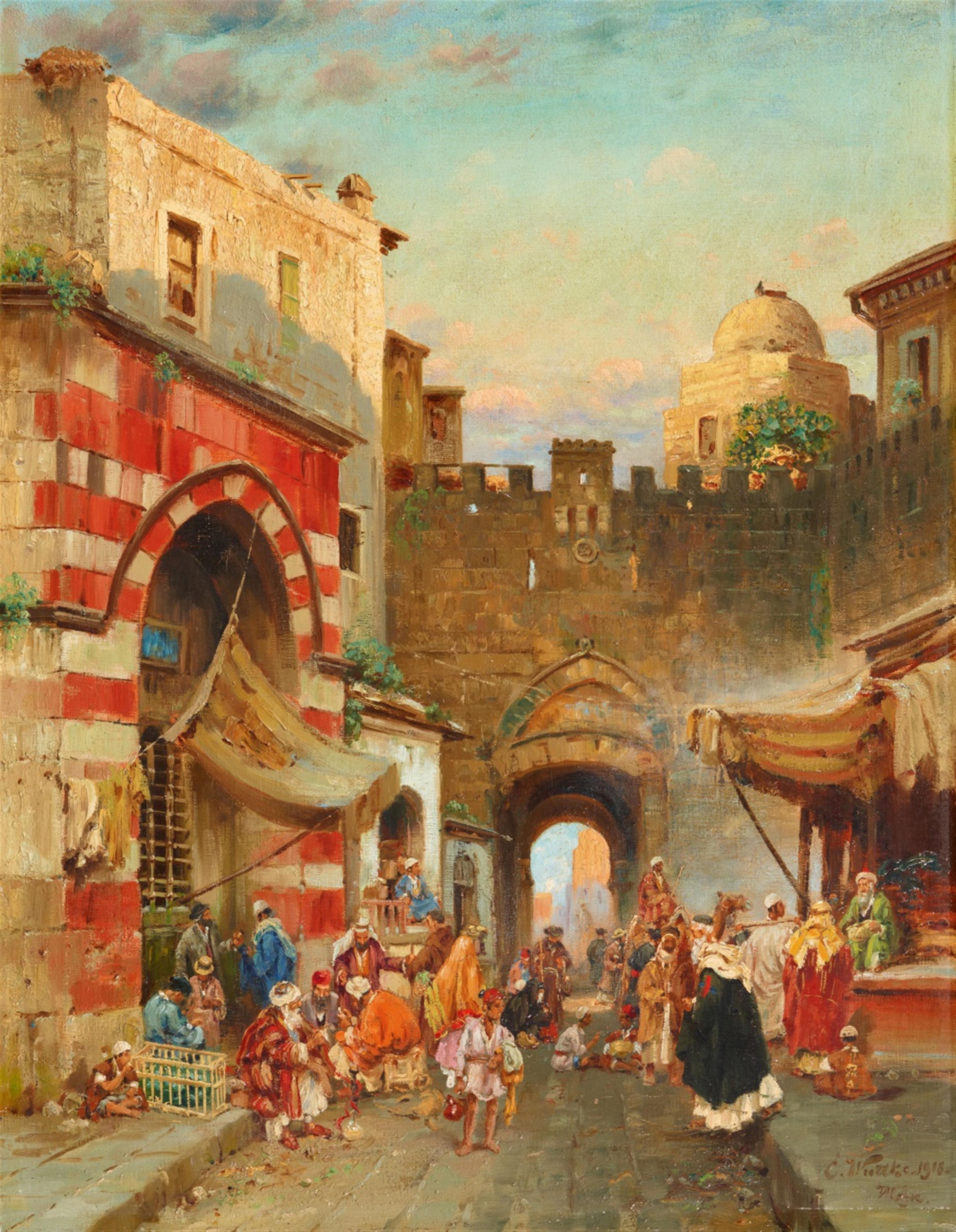 Carl Wuttke - Damascus Gate in Jerusalem - image-1