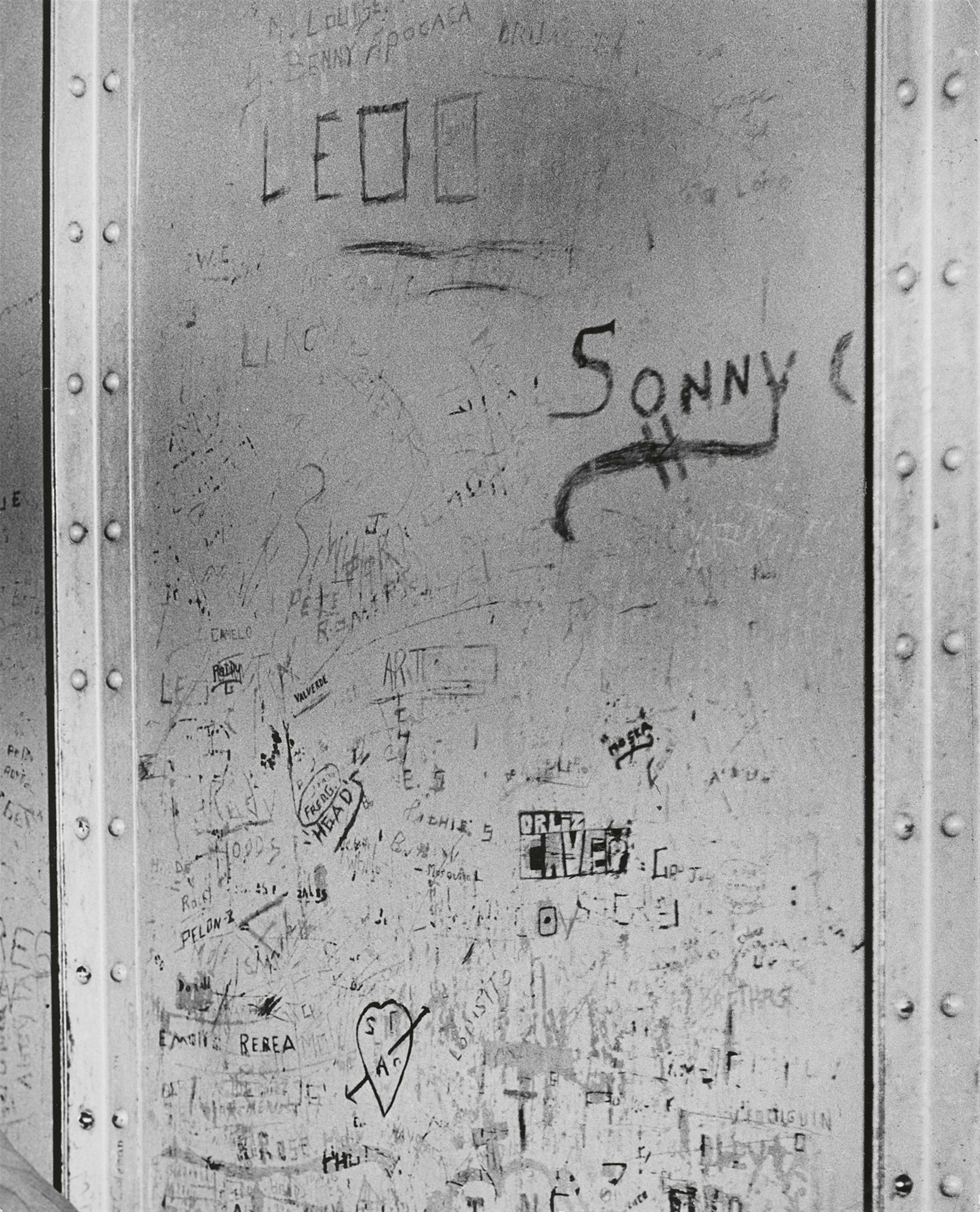 Weegee (Arthur Fellig) - Jail wall, New Orleans - image-1